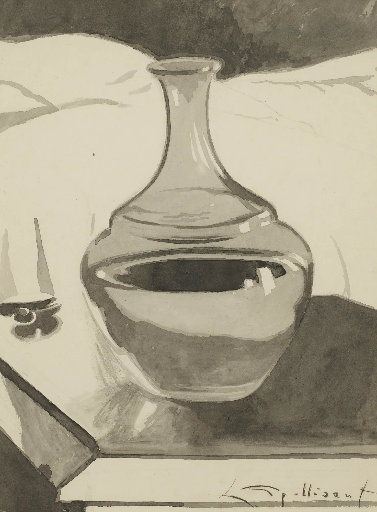 Carafe on a Nightstand (Karaf op nachttafel)