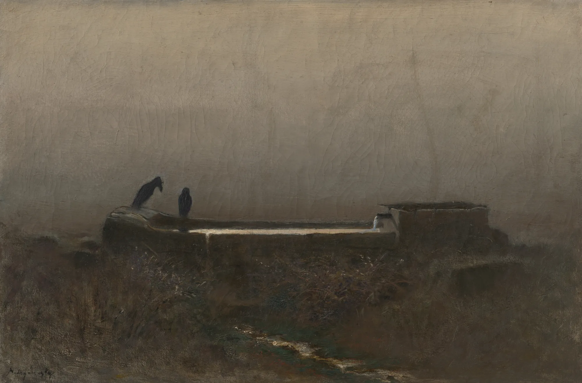 Watering Place with Ravens