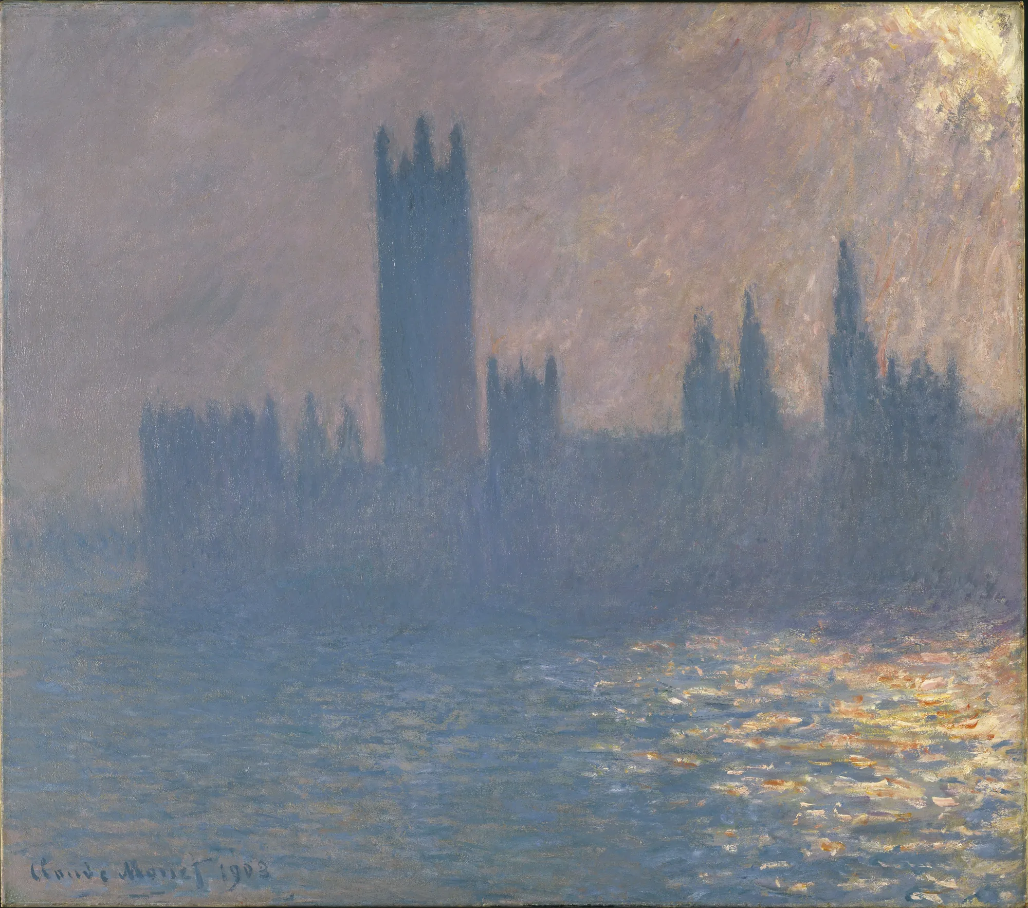 Houses of Parliament, Sunlight Effect