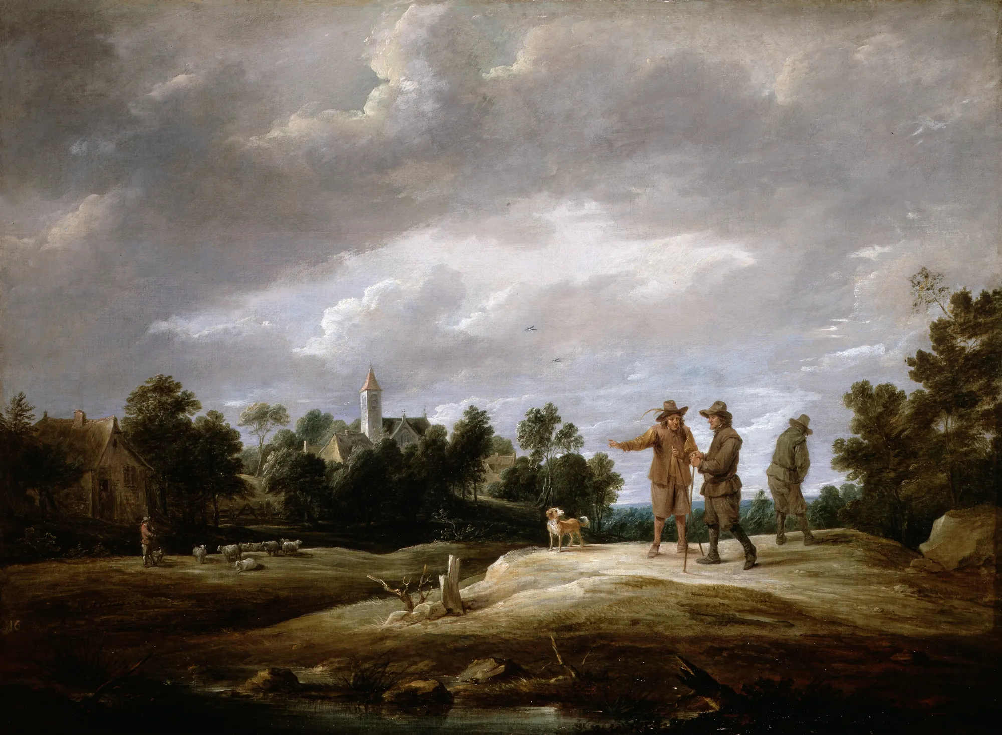 Peasants Conversing