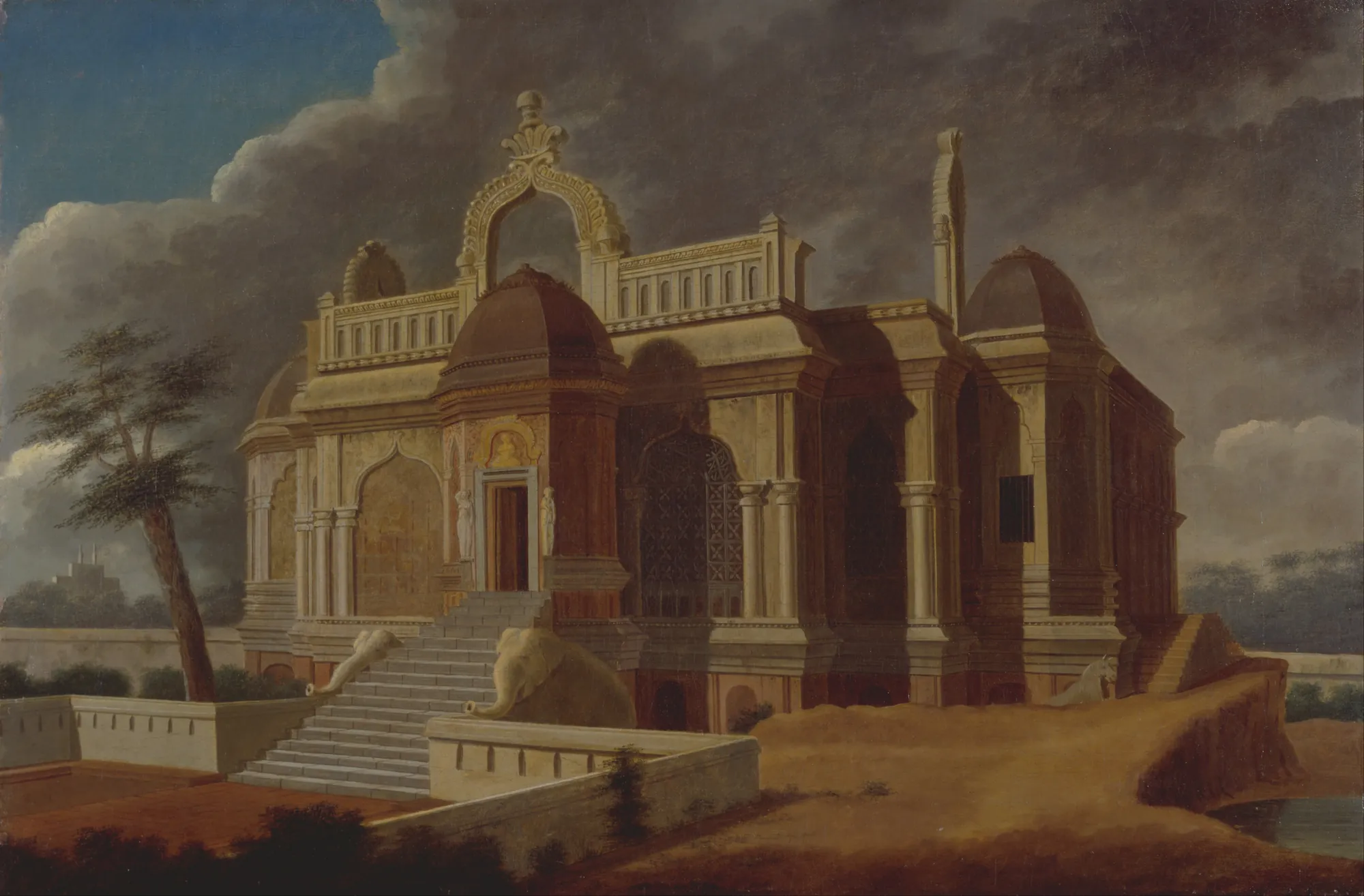 Mausoleum with Stone Elephants