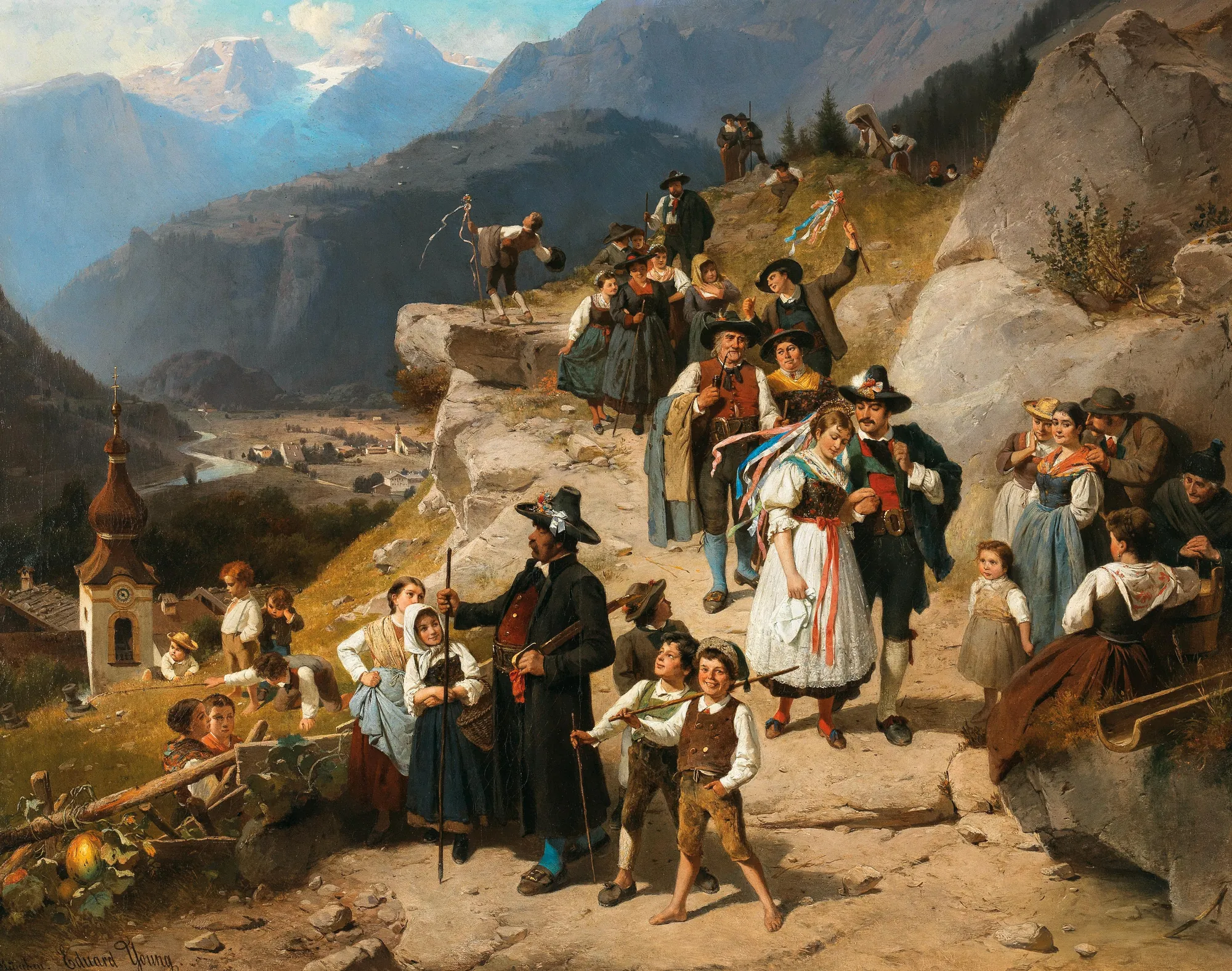 A Festive Wedding Procession