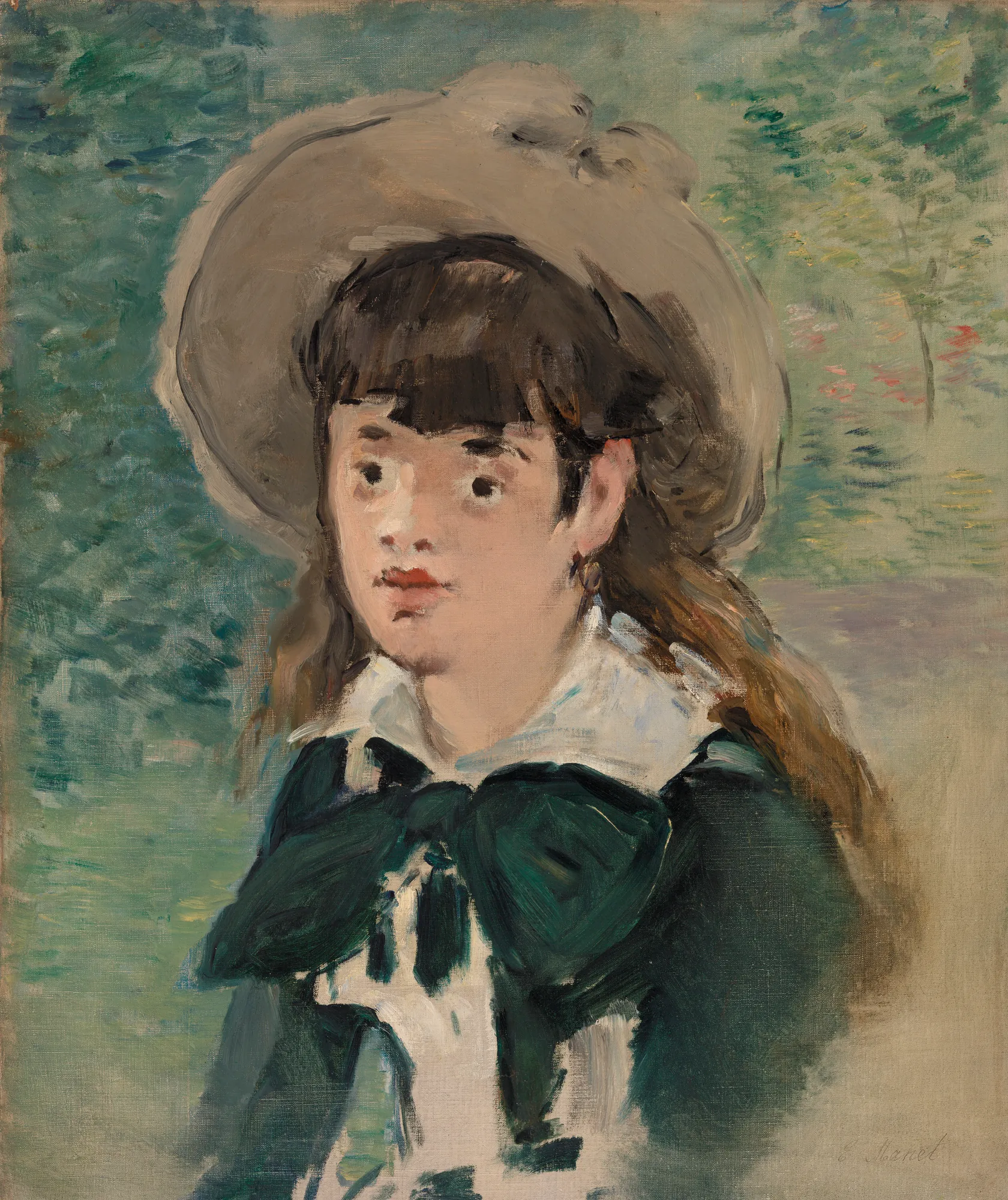 Young Girl on a Bench (Fillette sur un banc)