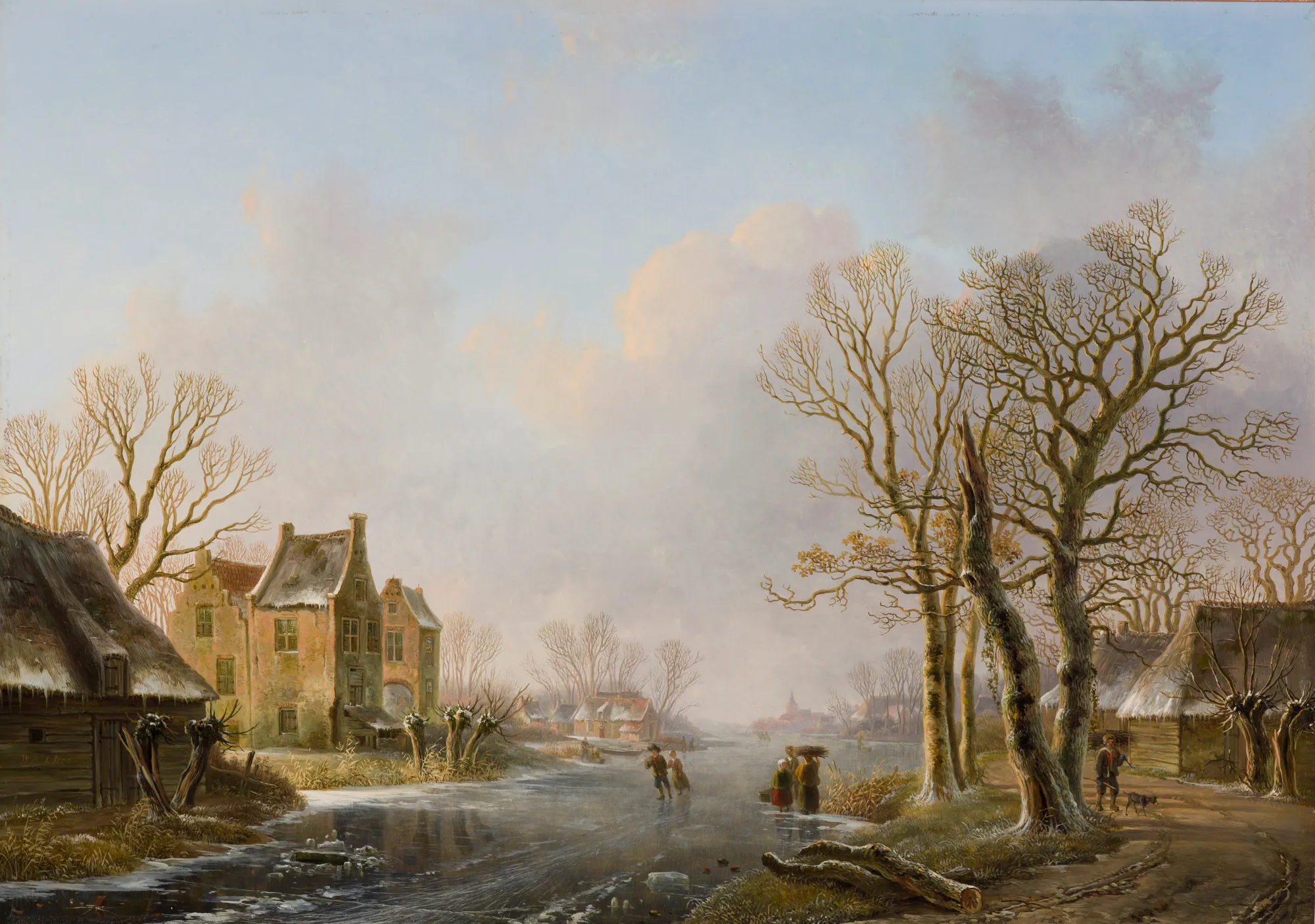 Skaters on a Frozen River, Dordrecht