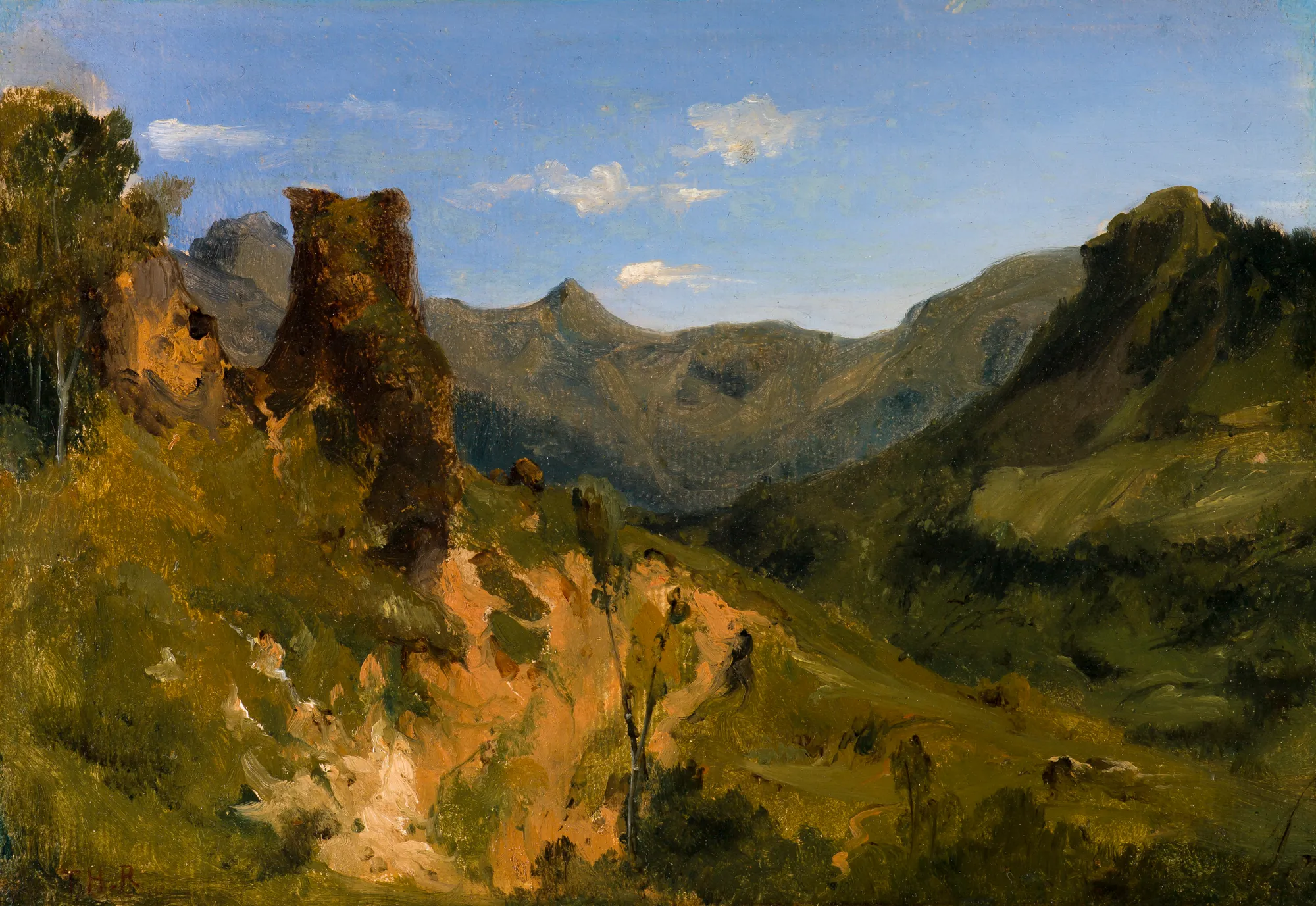 Valley in the Auvergne Mountains