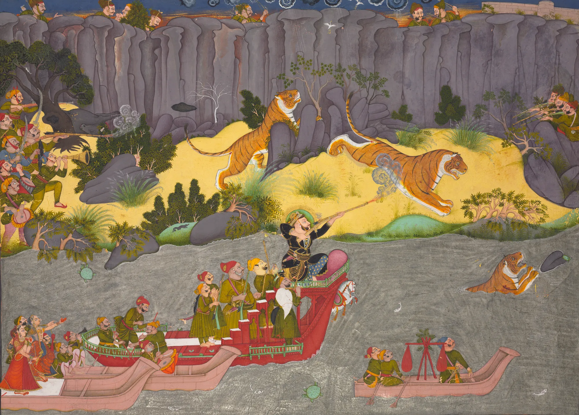 Tiger Hunt of Raja Ram Singh II