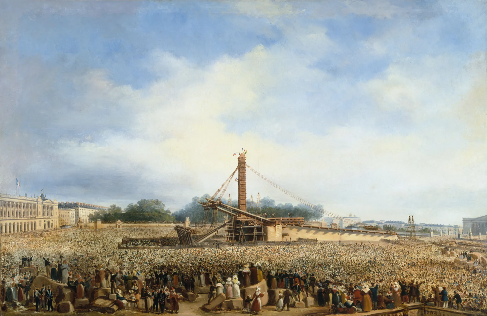 The Erection of the Luxor Obelisk on the Place de la Concorde