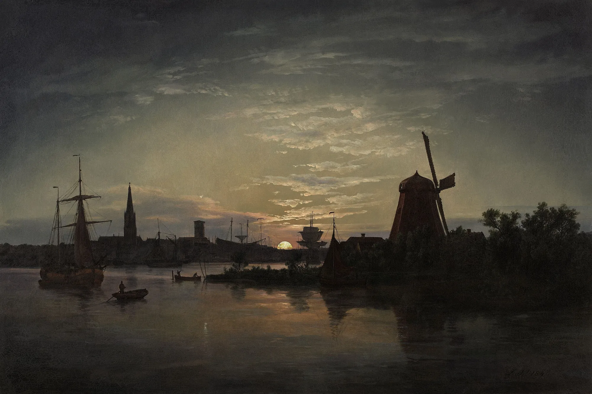 Swinoujscie in the Moonlight