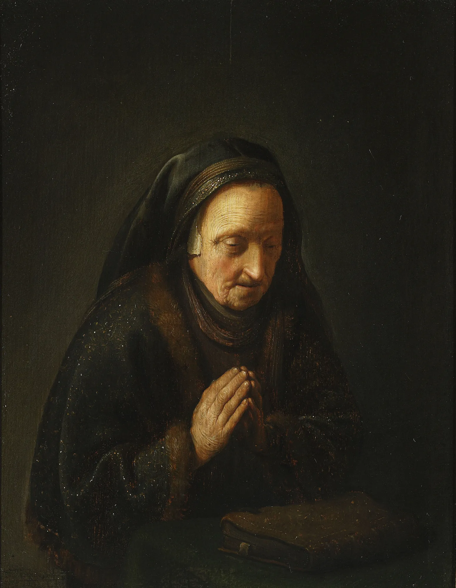 Praying Old Woman