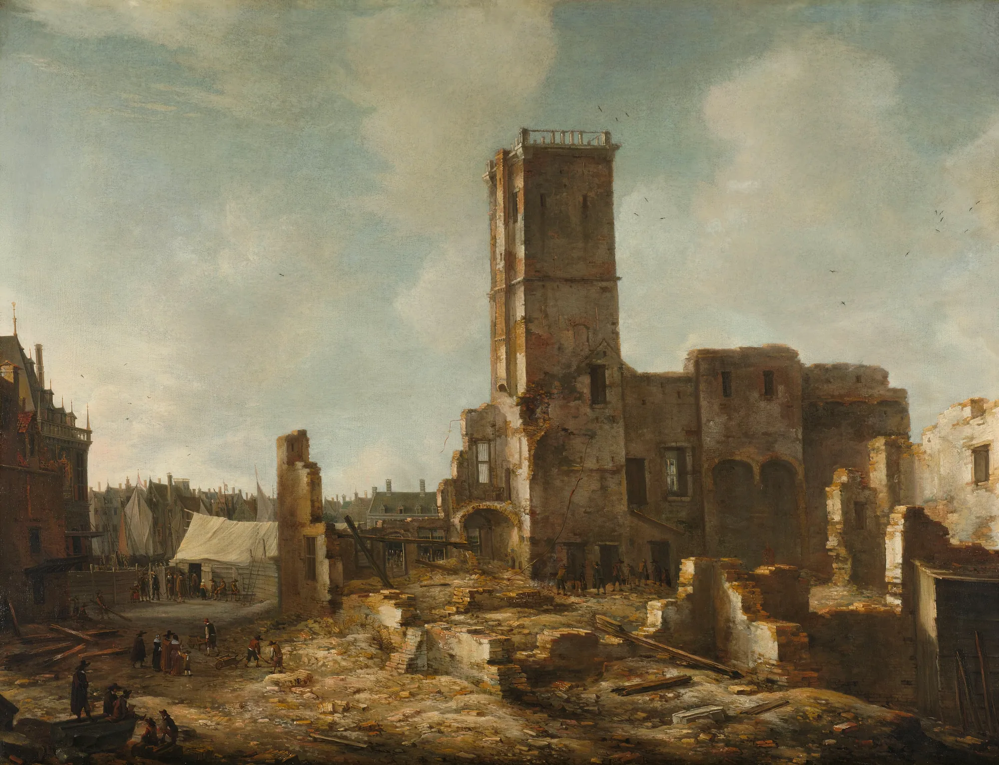 Ruins of the Old Town Hall of Amsterdam