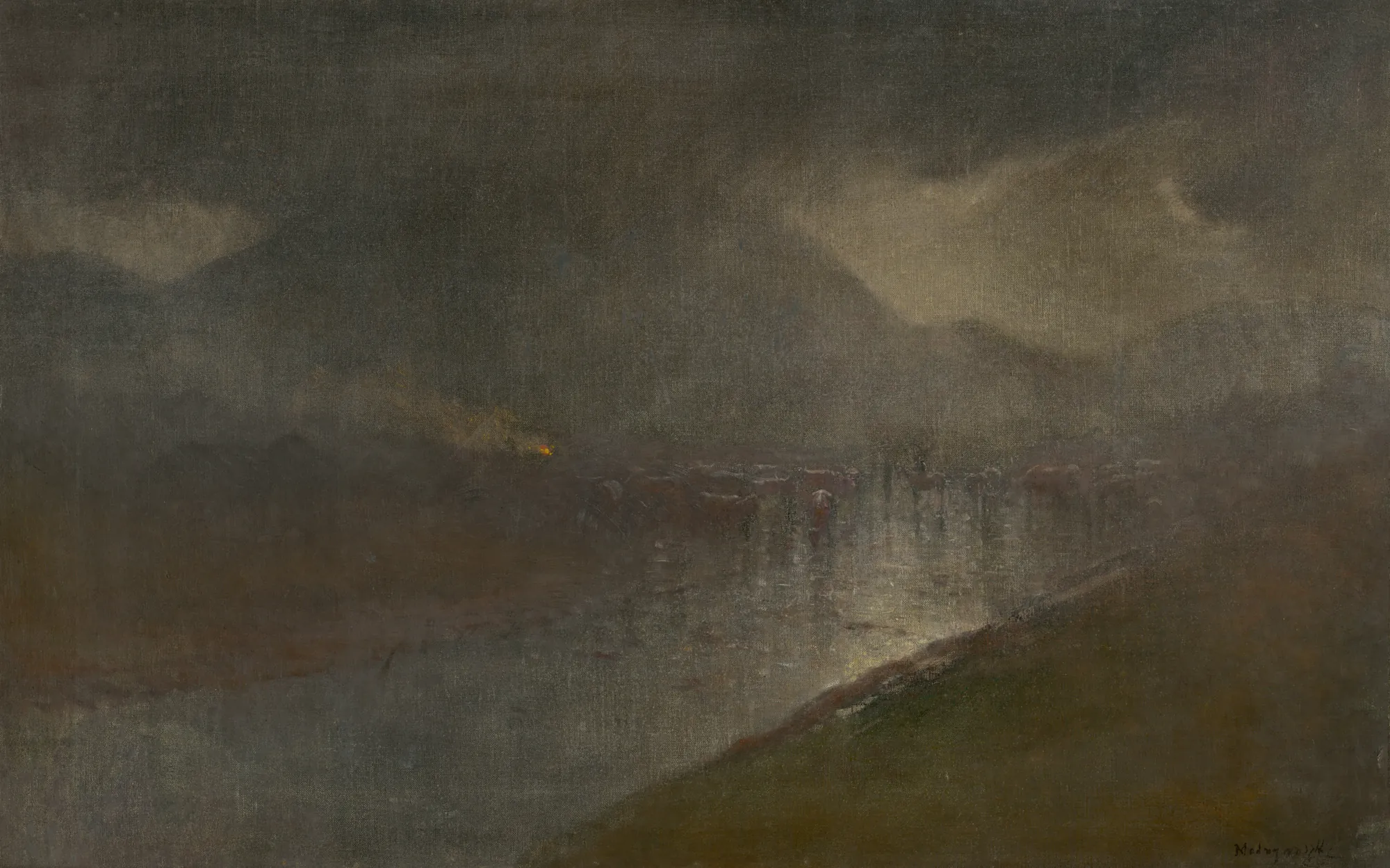 Twilight in the Poprad River Valley