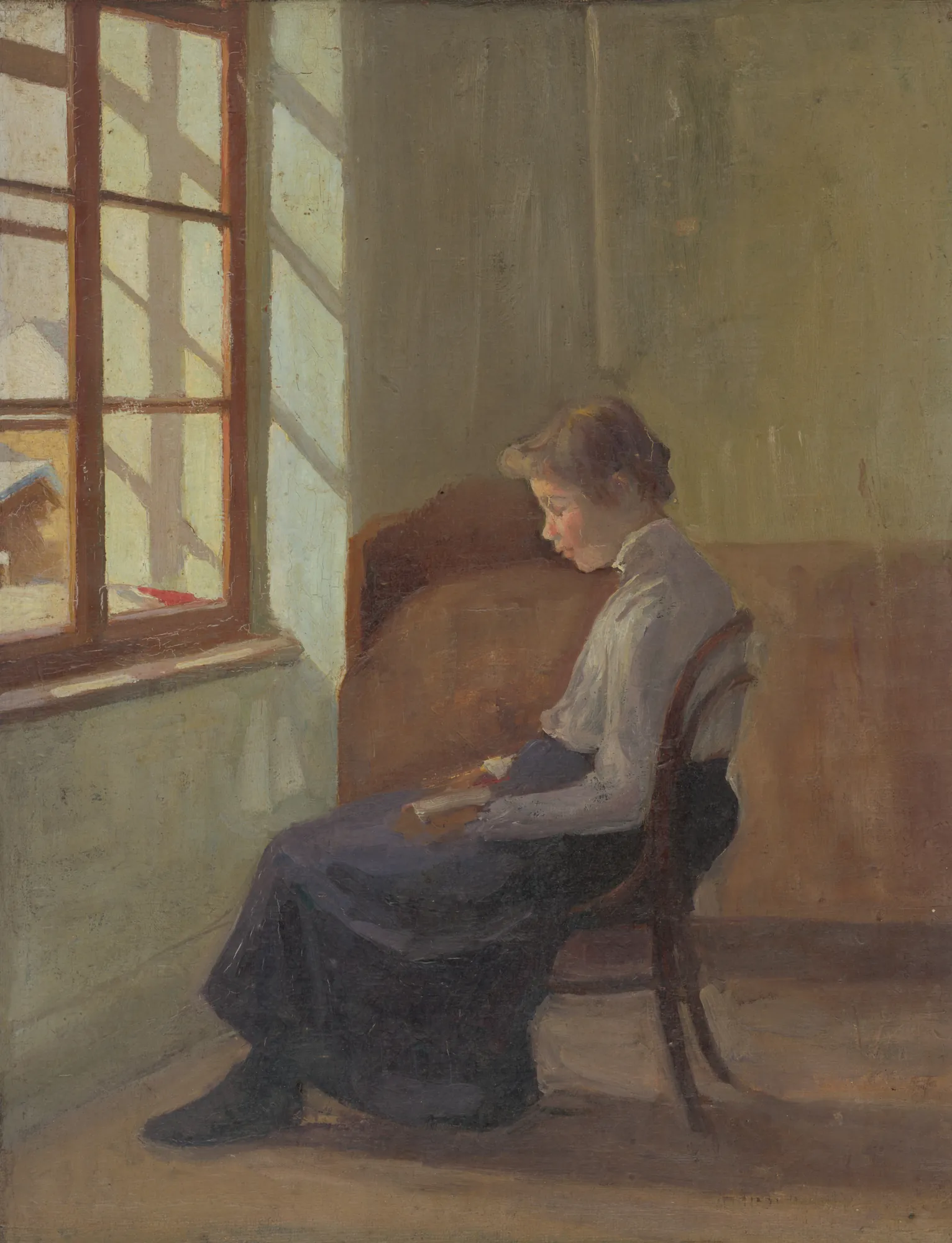 Woman Reading at the Window