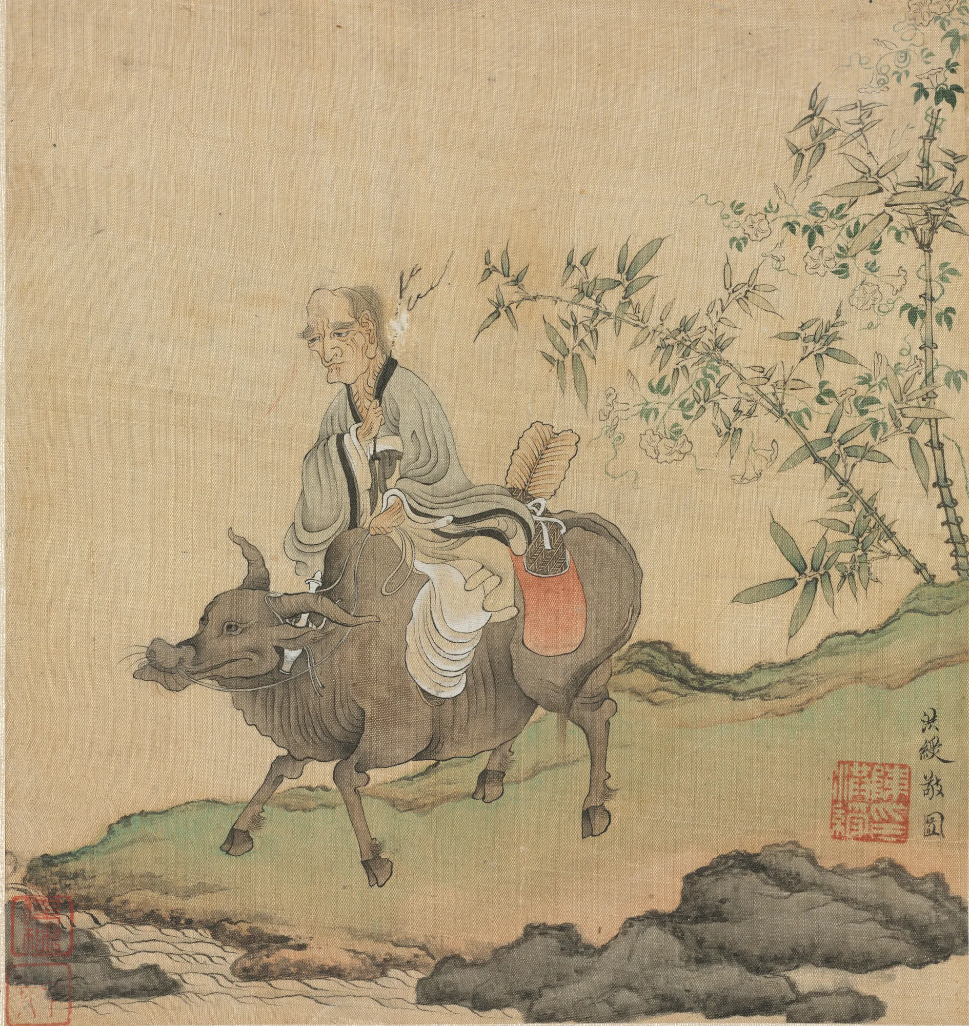 Laozi Riding an Ox