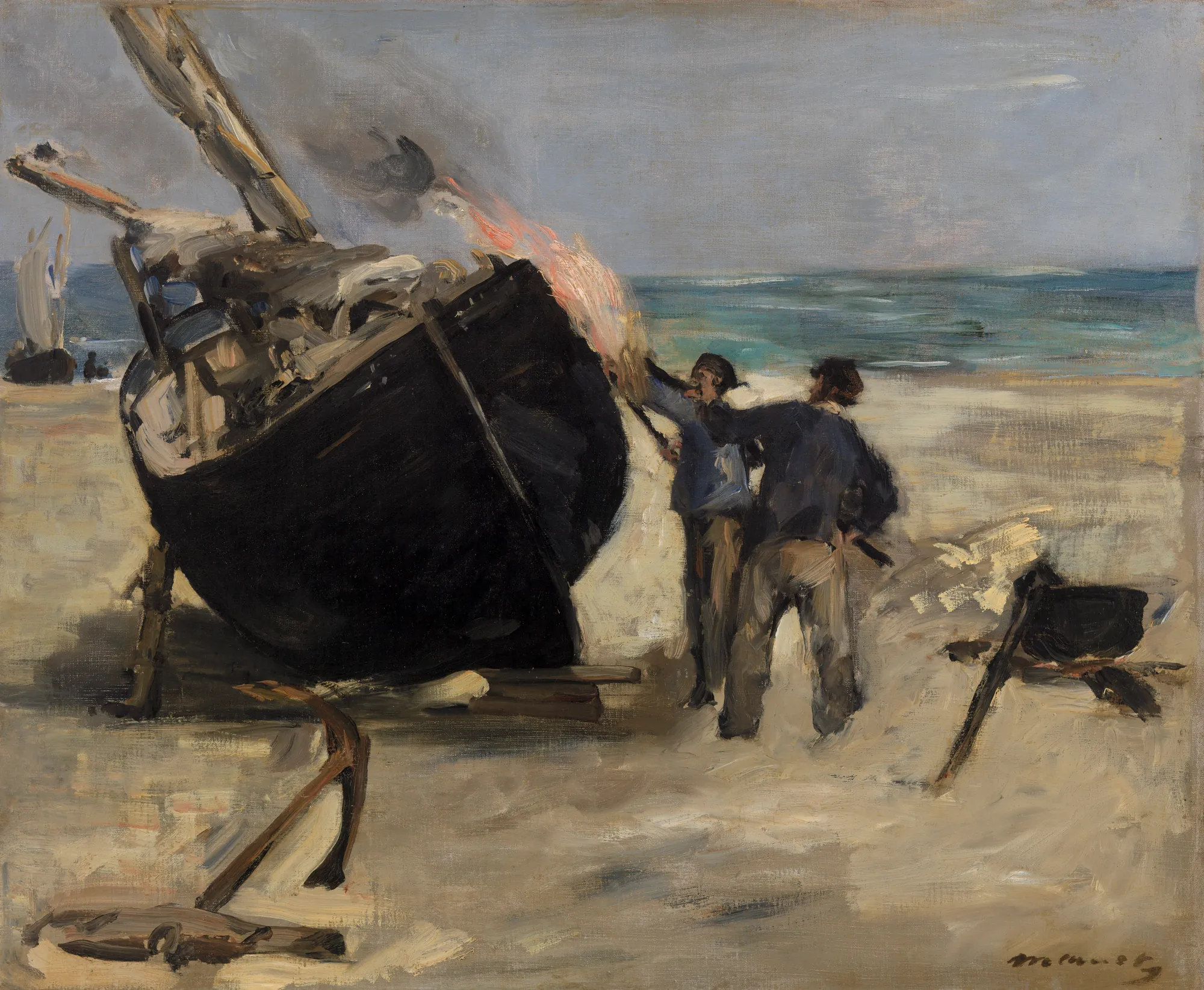 Tarring the Boat (Le Bateau goudronné)
