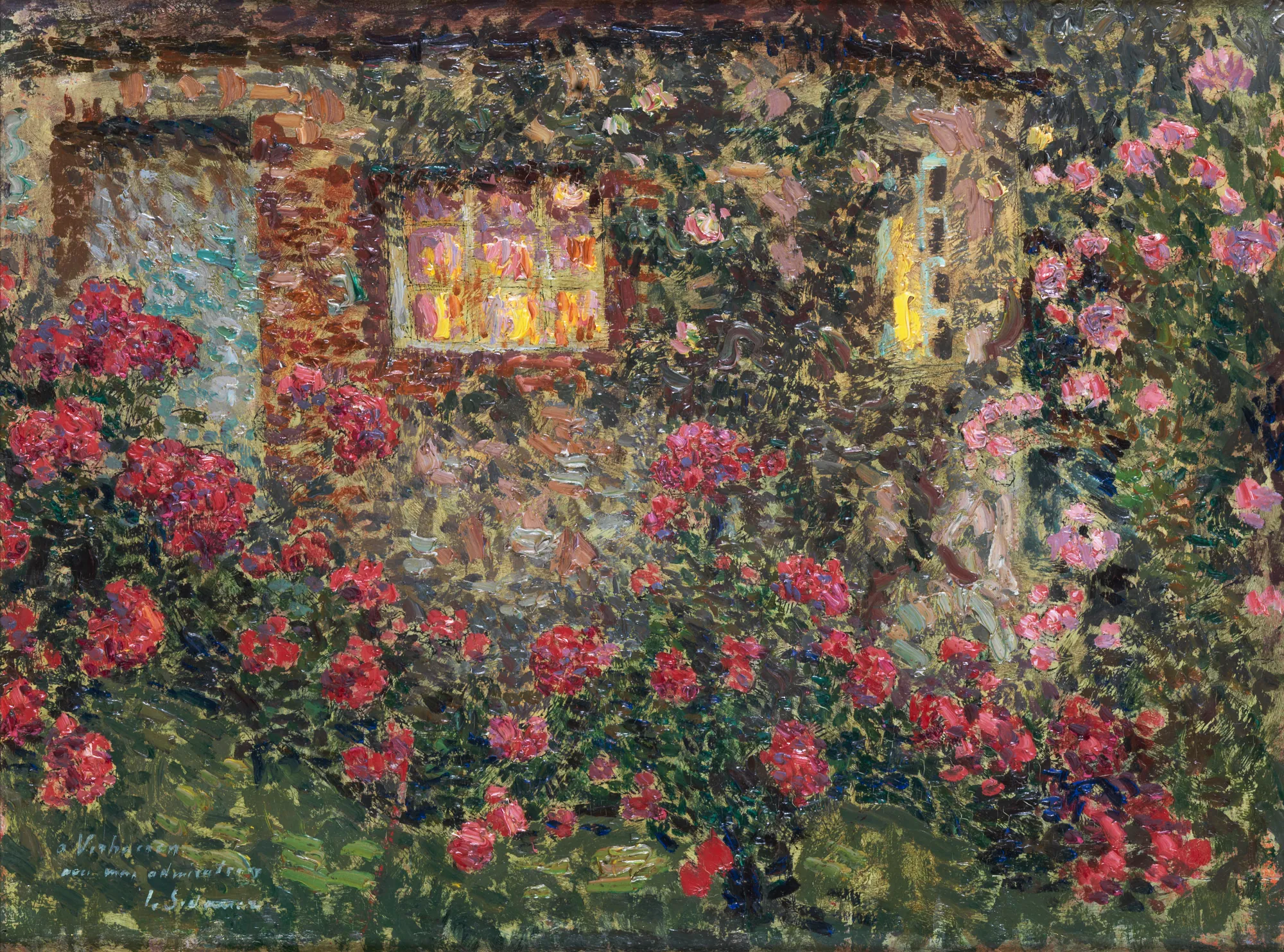 Country House Among Roses