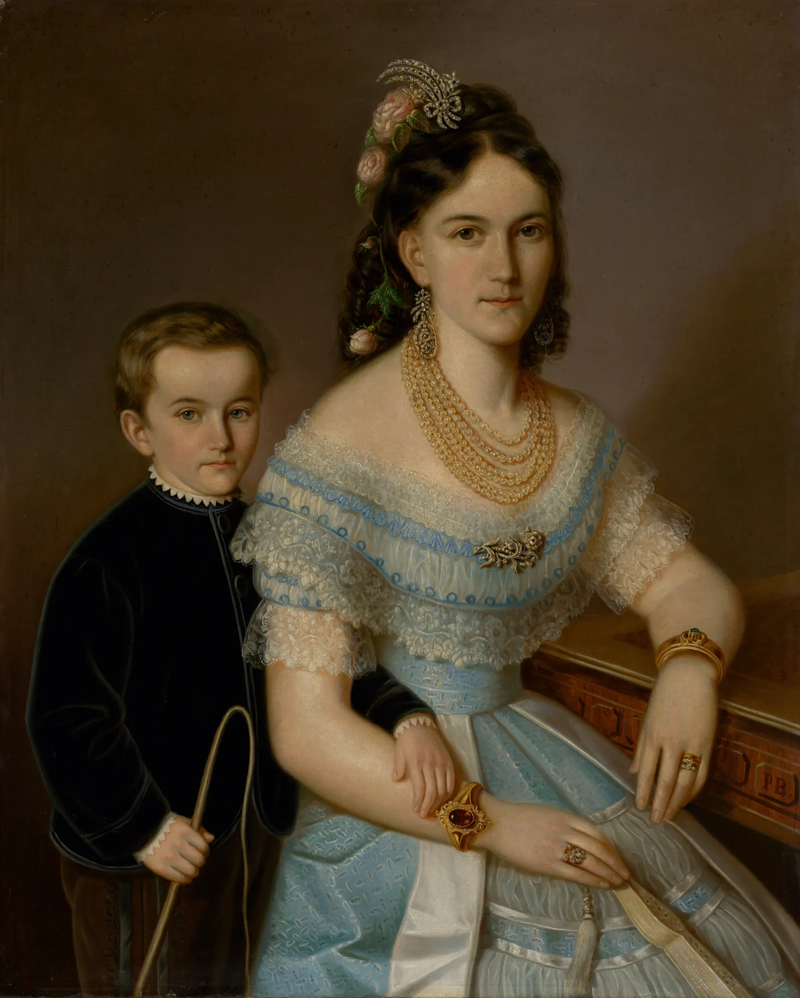 Ludmila Zmeškalová with her Son Jozef