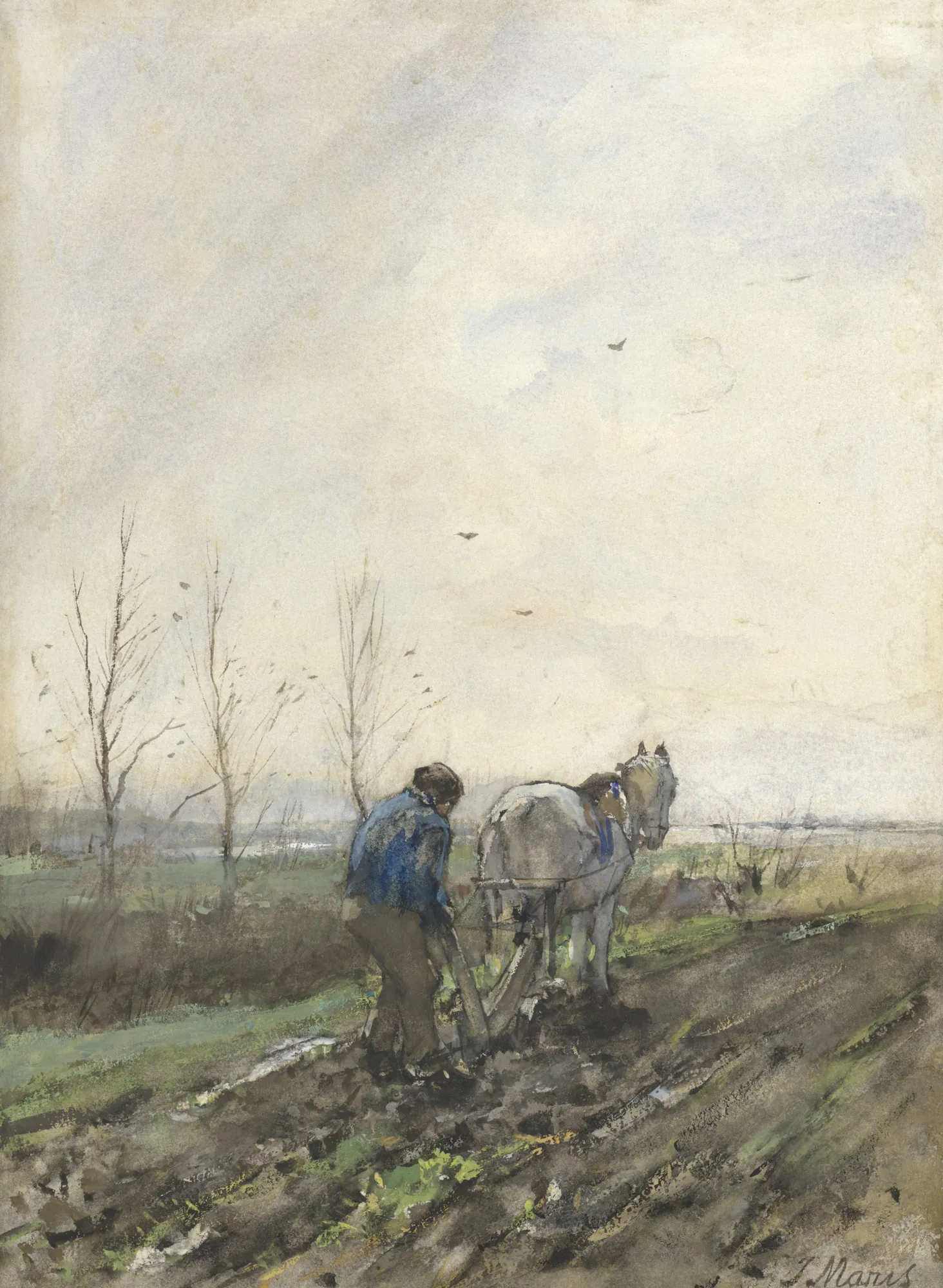 Ploughing Farmer
