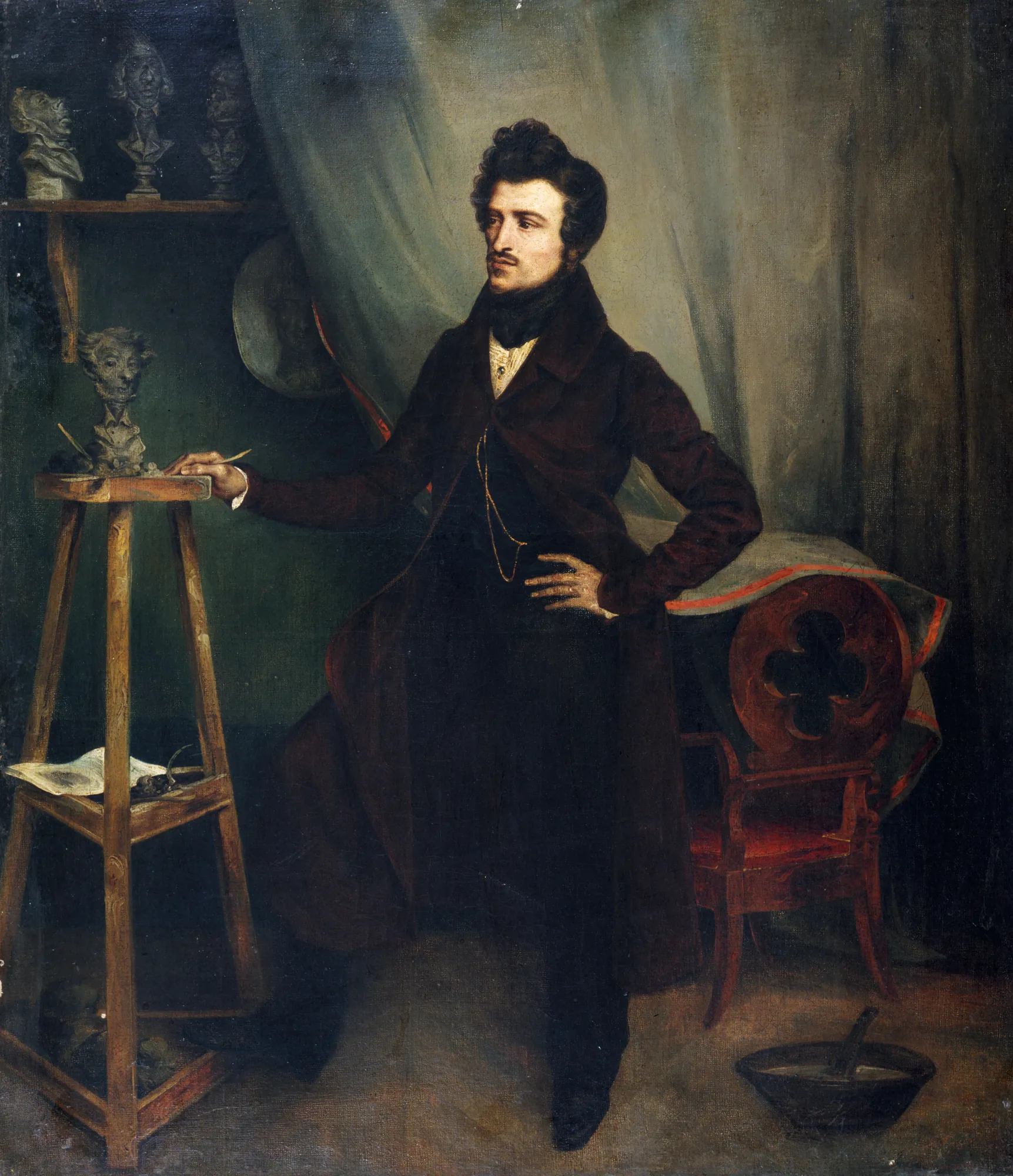 Portrait of the Sculptor Michallon le Jeune in His Studio
