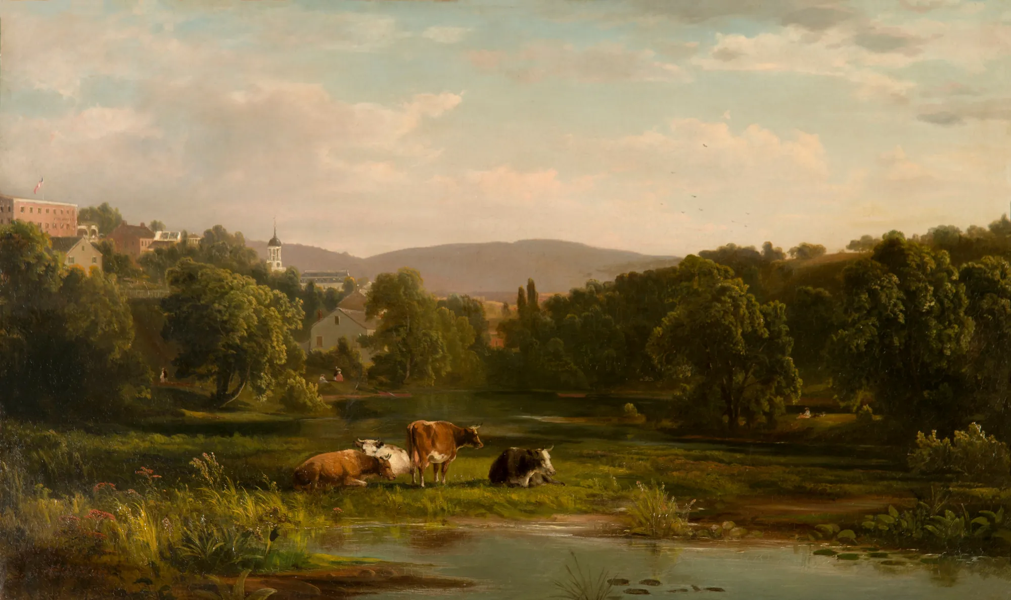 Monocacy Creek with Bethlehem in the Background