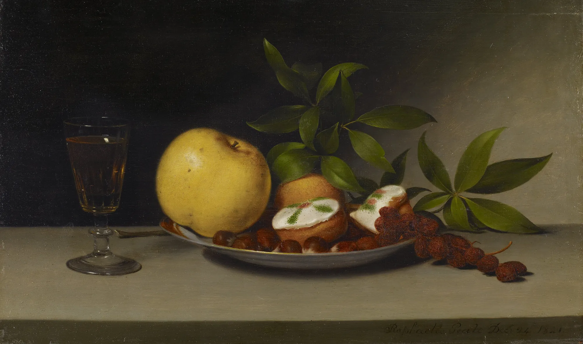 Still Life with Fruit, Cakes and Wine