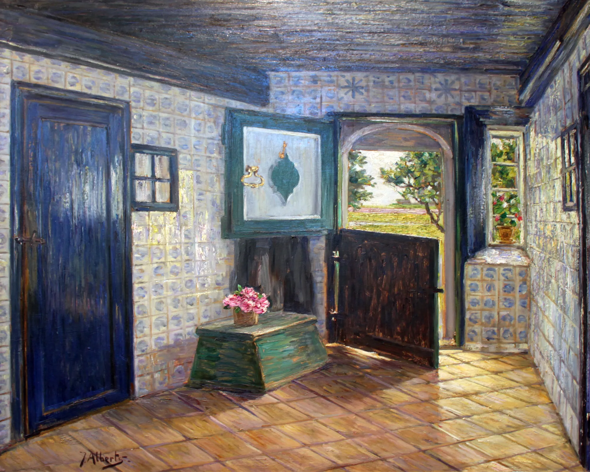 The Blue Entryway at Hooge