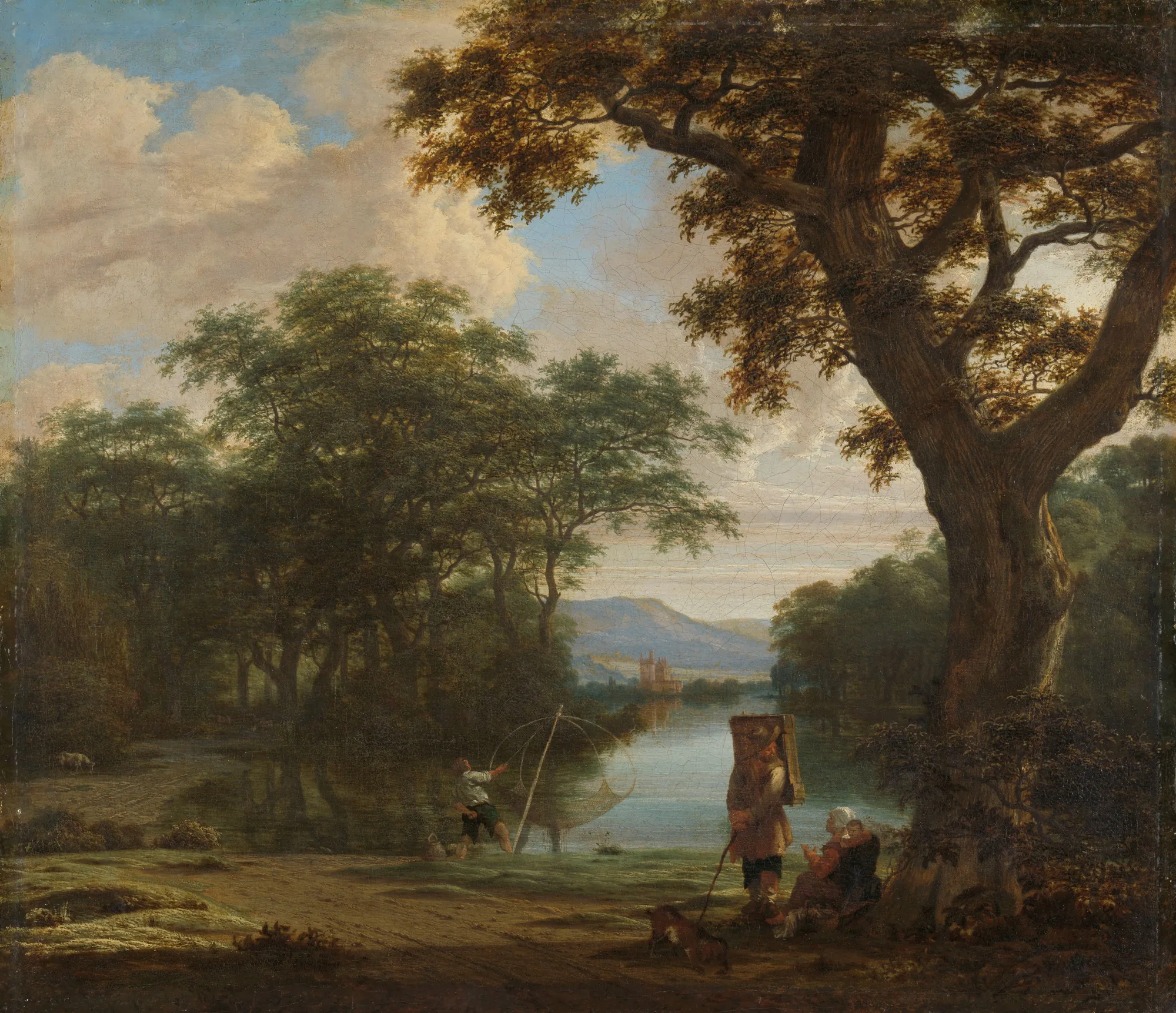 Landscape with a Fisherman and a Square Net