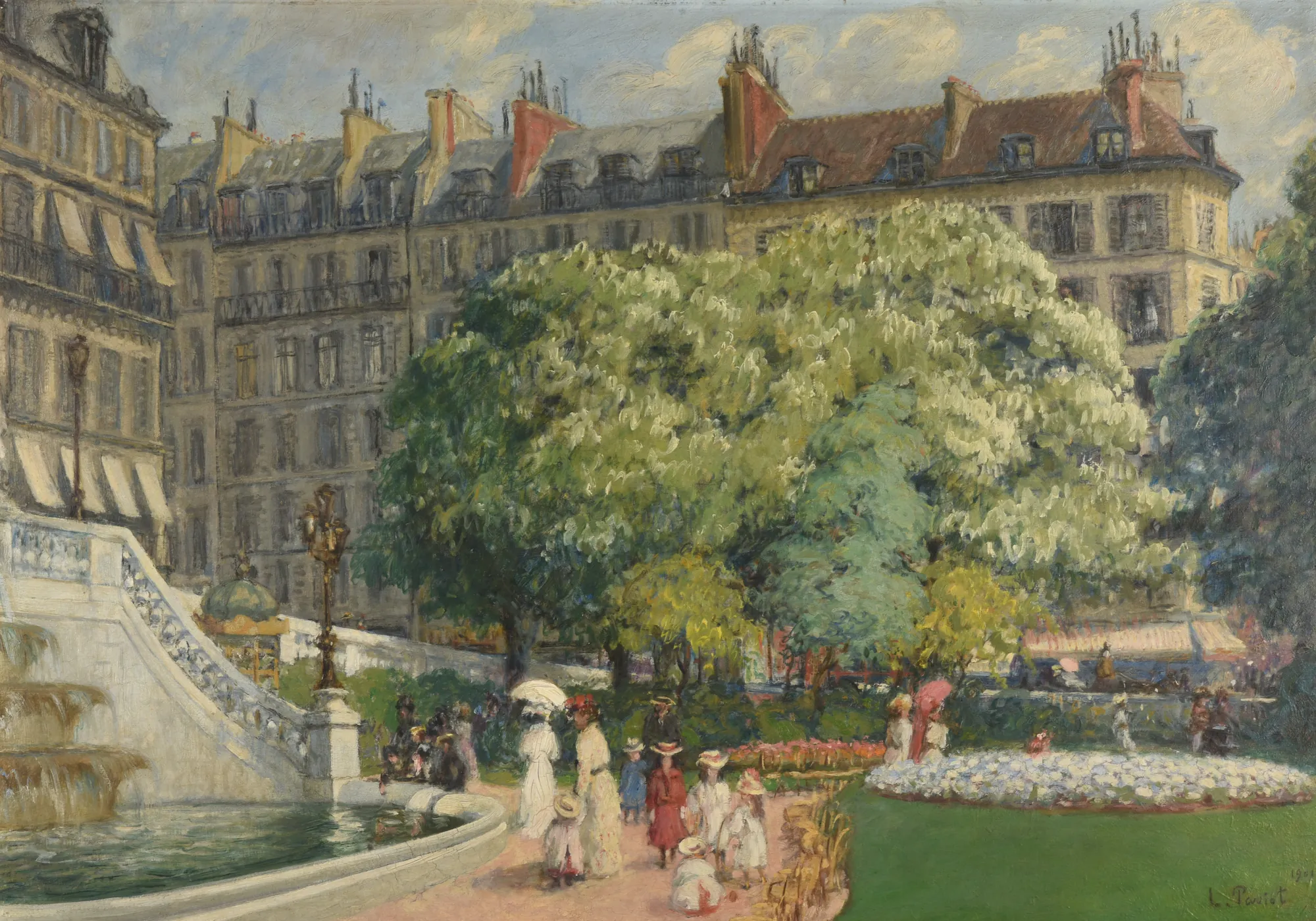 Le Square de la Trinité, Le Bassin