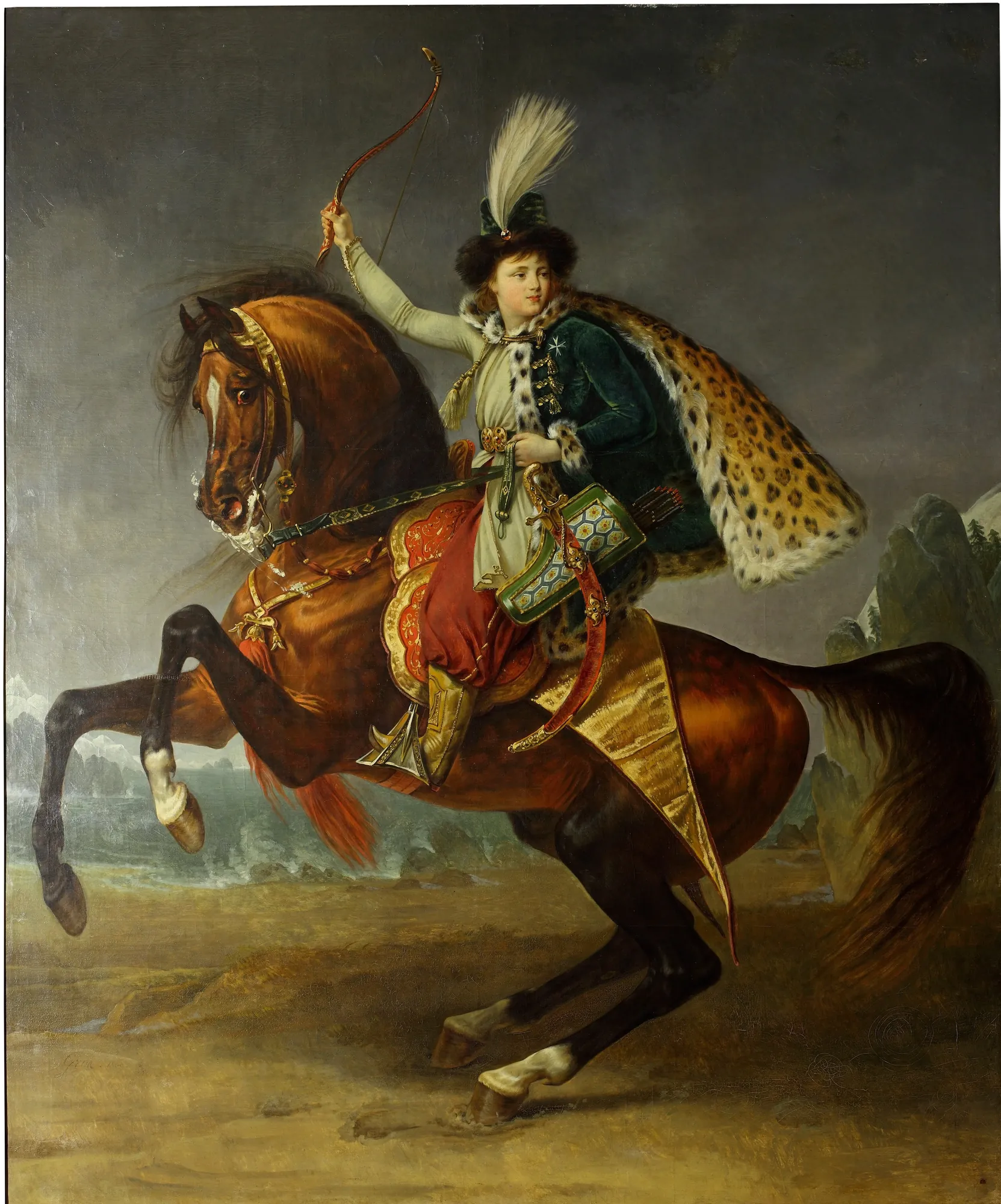 Equestrian Portrait of Prince Boris Yusupov