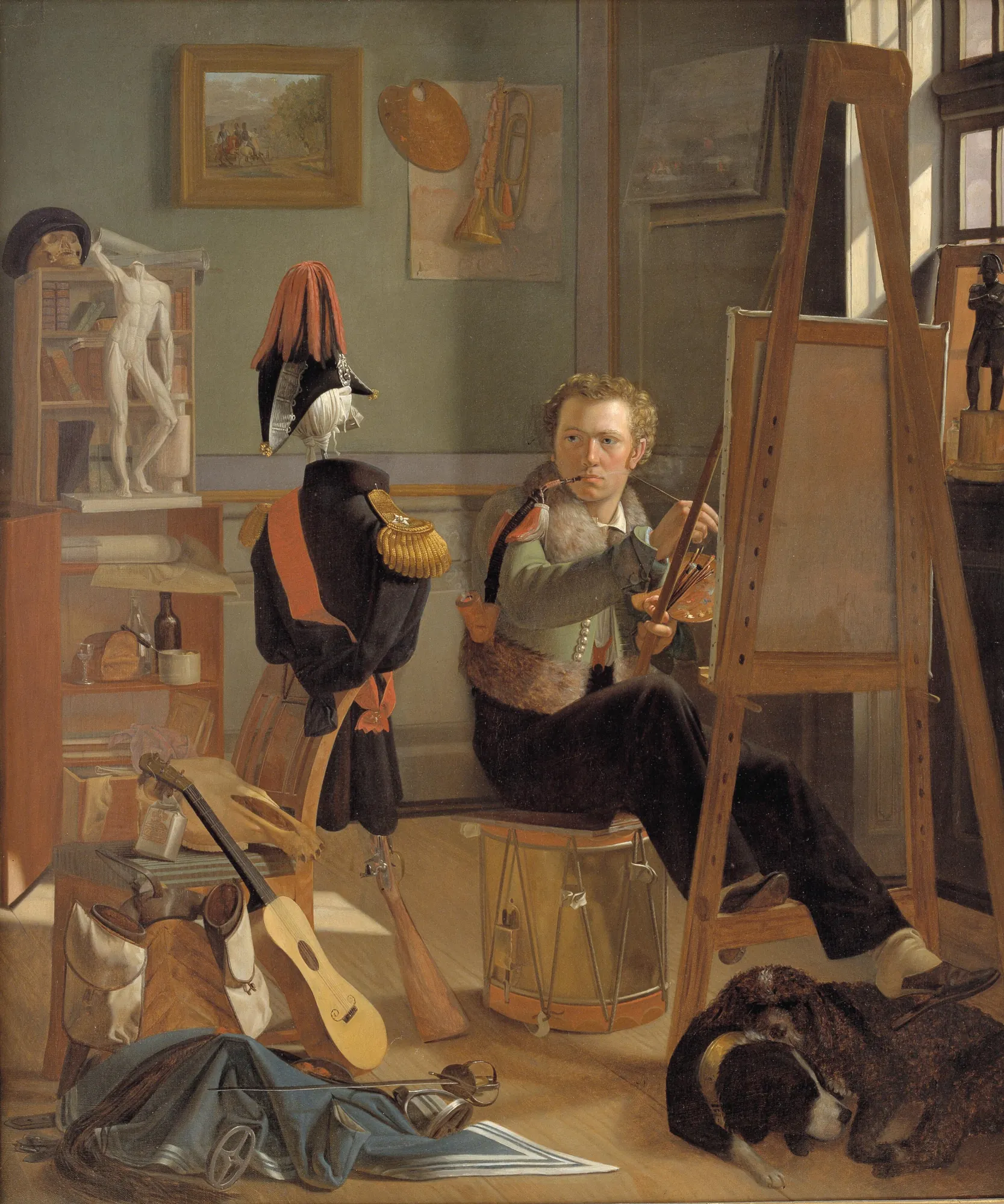 A Battle-Painter in His Studio
