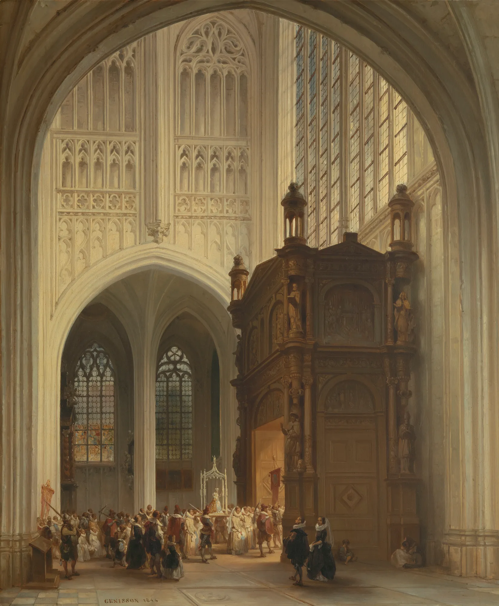 Interior of Saint Peter’s Church, Louvain