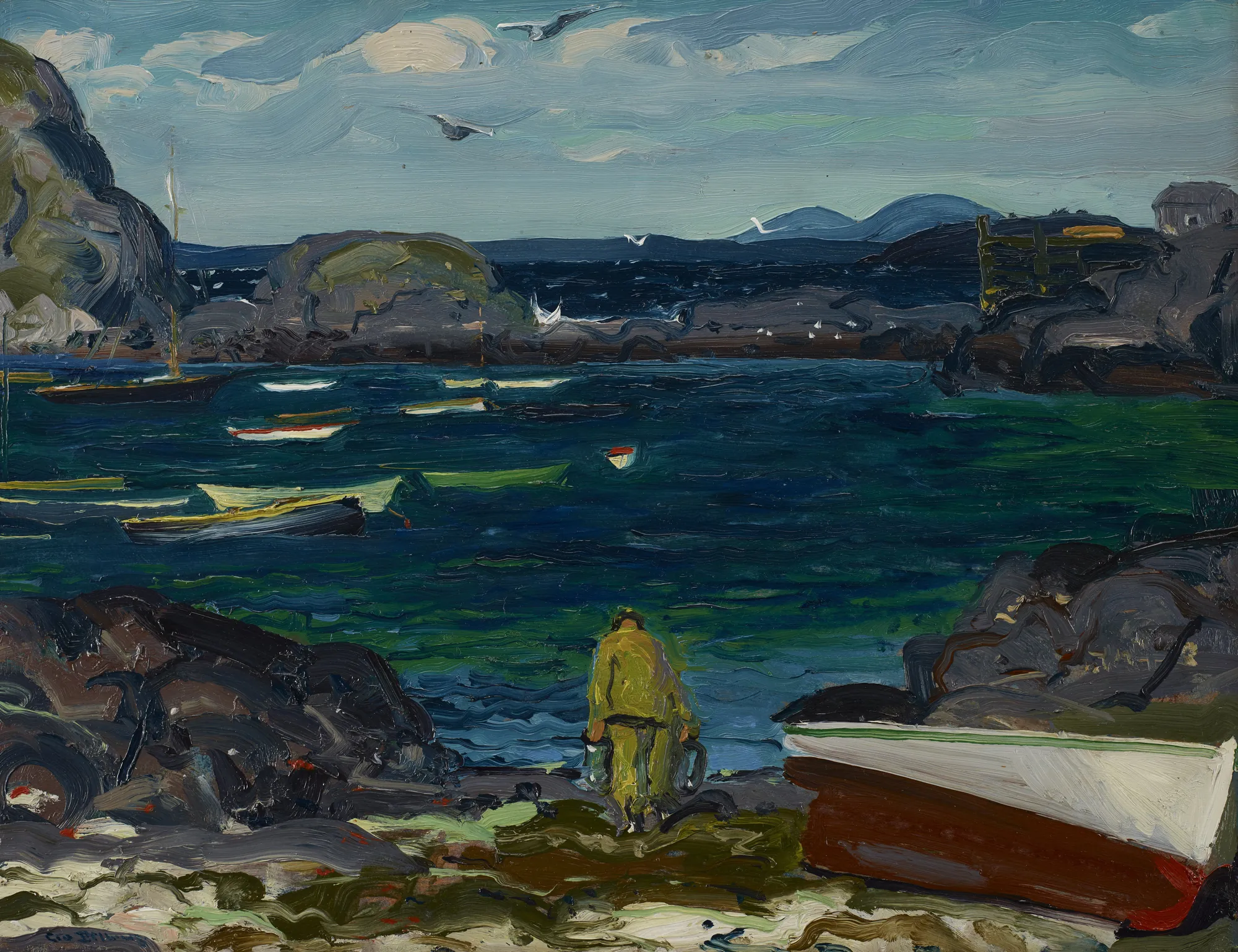 The Harbor, Monhegan Coast, Maine