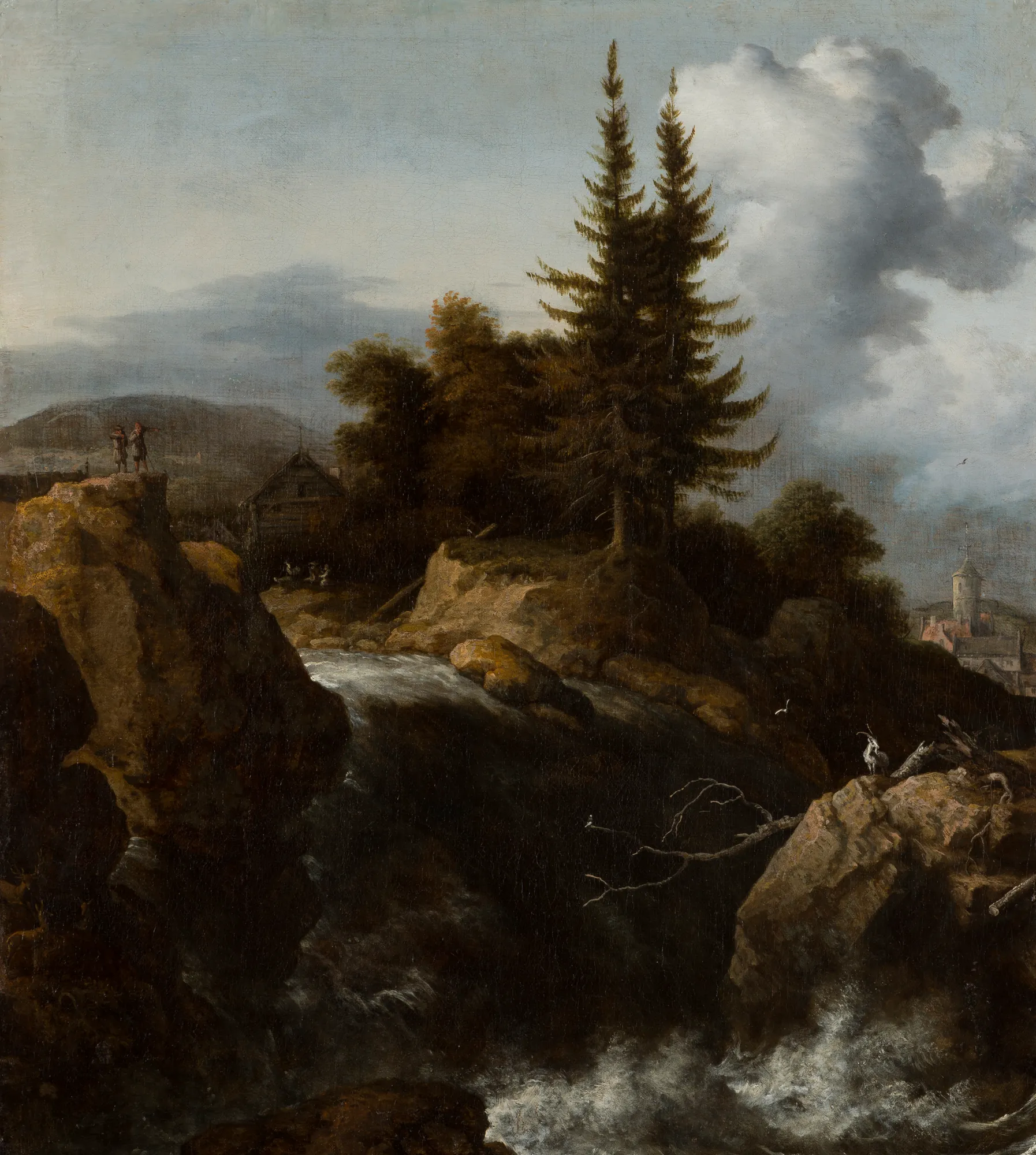 Landscape with Waterfall