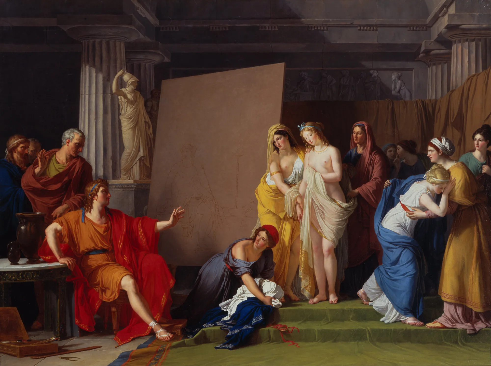 Zeuxis Choosing his Models for the Image of Helen