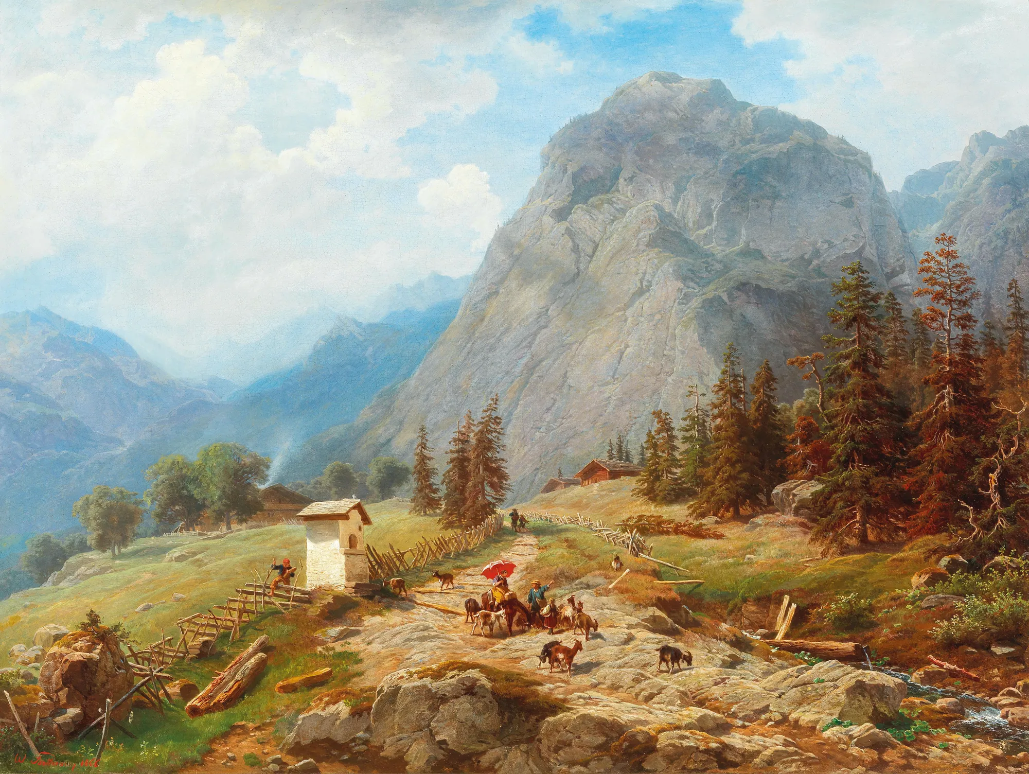 Scene in the French Alps
