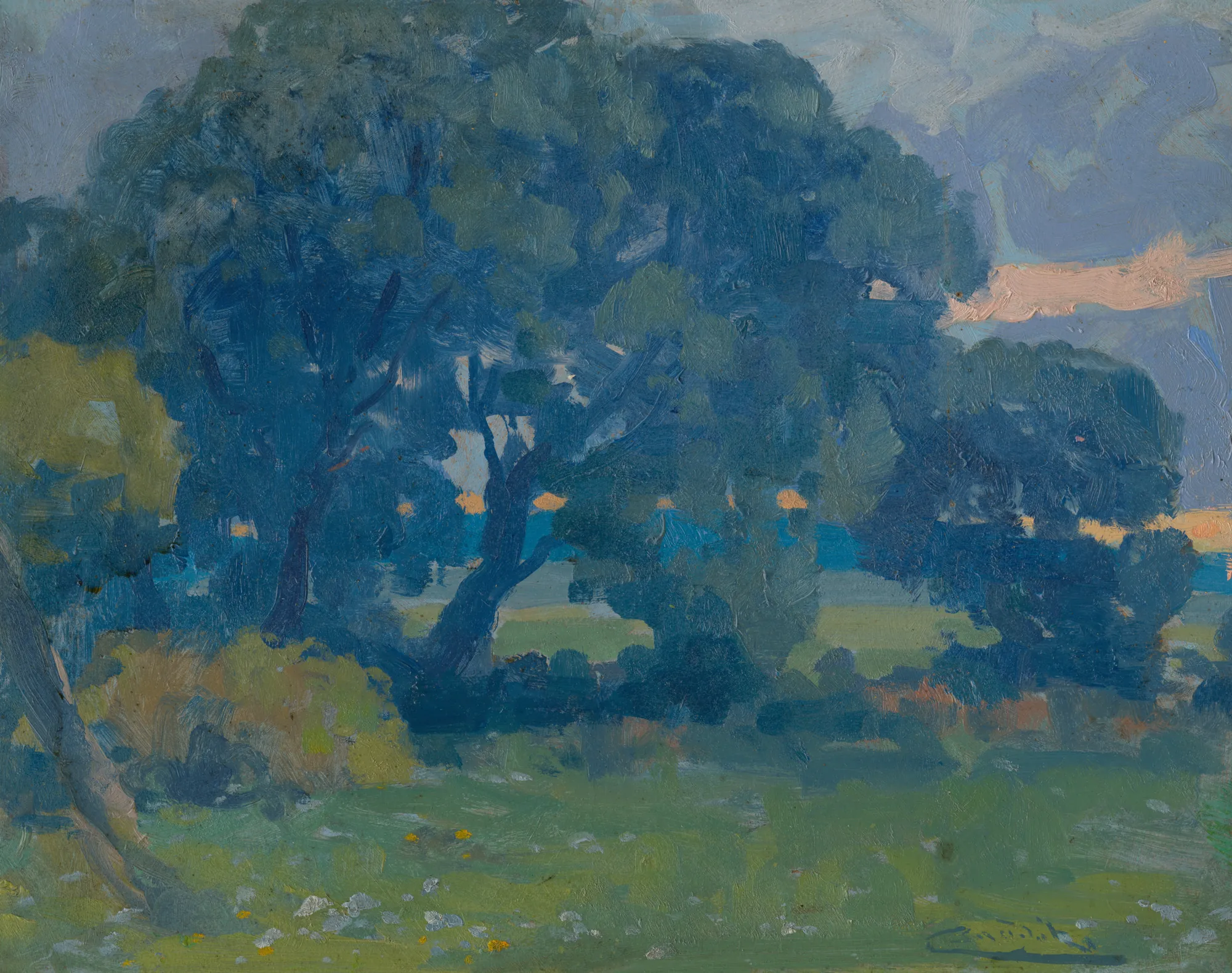Meadow with a Group of Trees