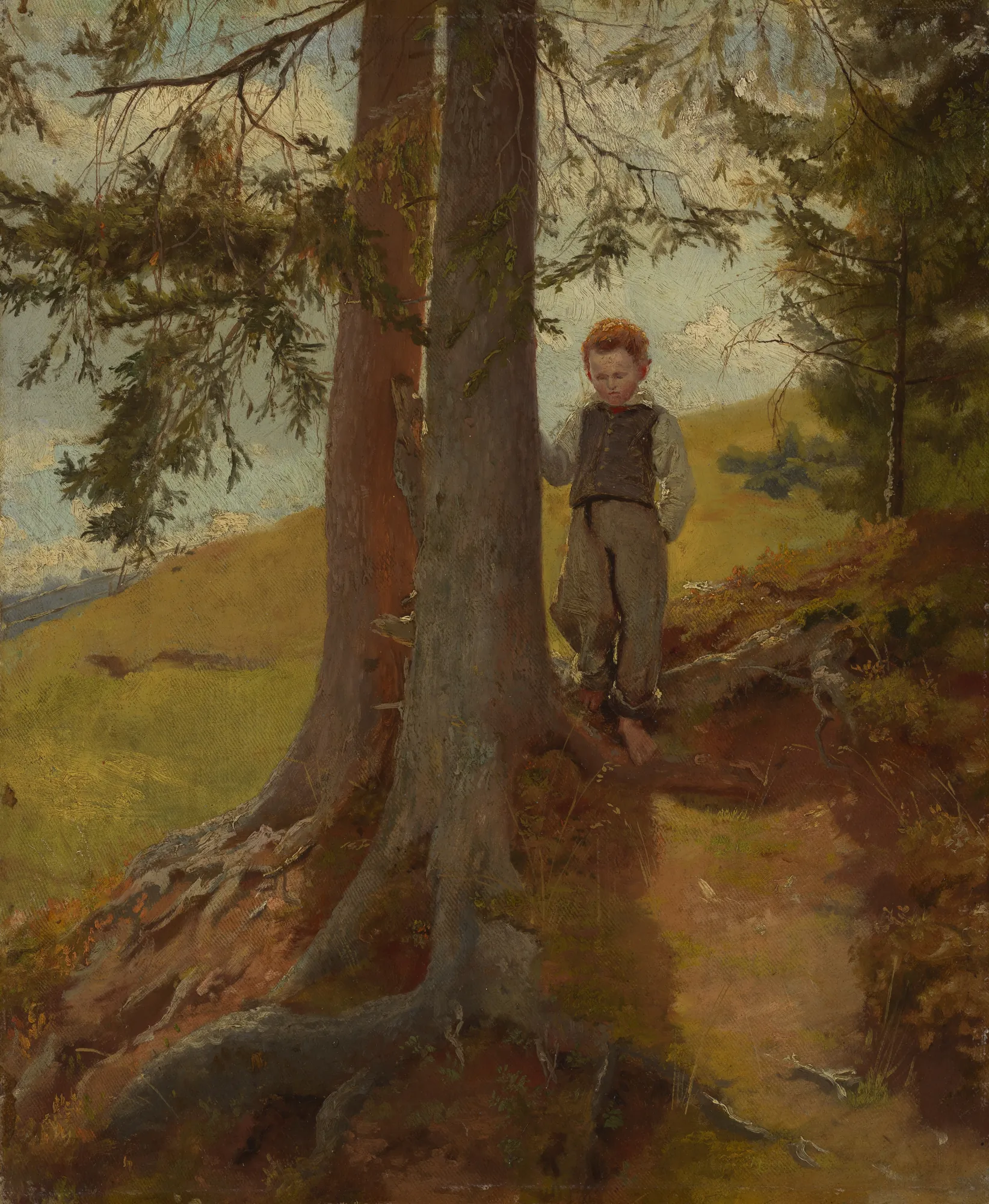 Bauernjunge am Waldrand (Peasant Boy at the Edge of the Forest)