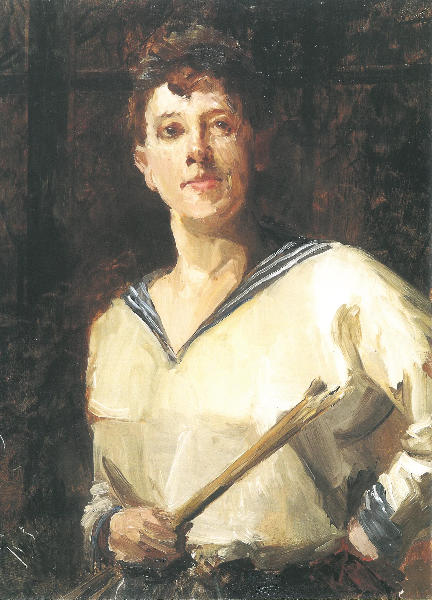 Self-Portrait in a Sailor's Blouse