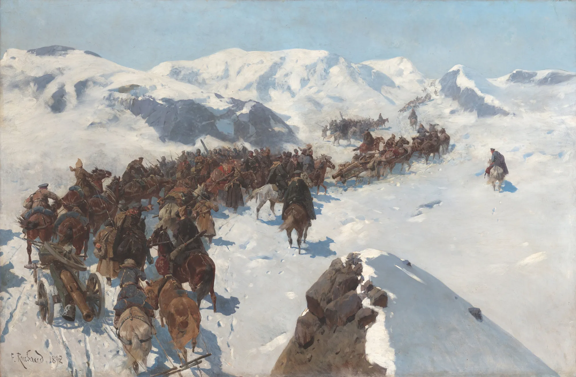 Crossing of Prince Argutinsky through the Caucasus Mountains