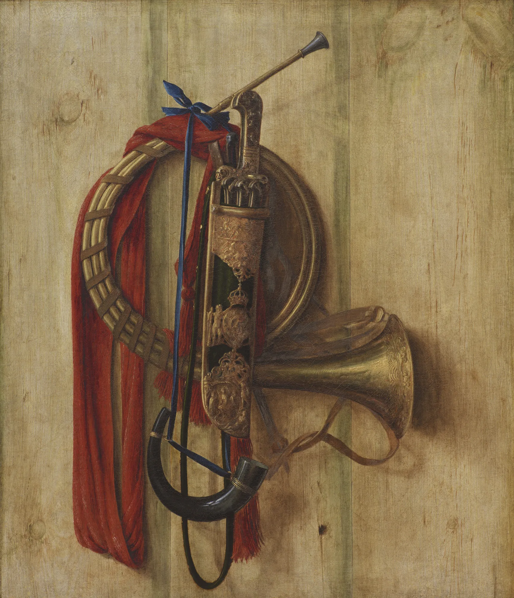 Trompe l'Oeil with Equipment for Riding to Hounds