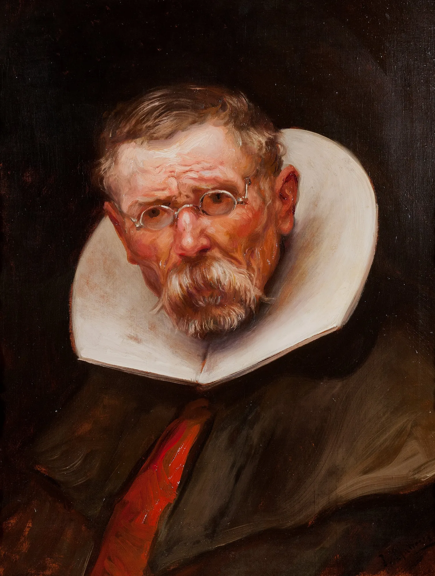 Portrait of an Elderly Man in 17th-Century Dress