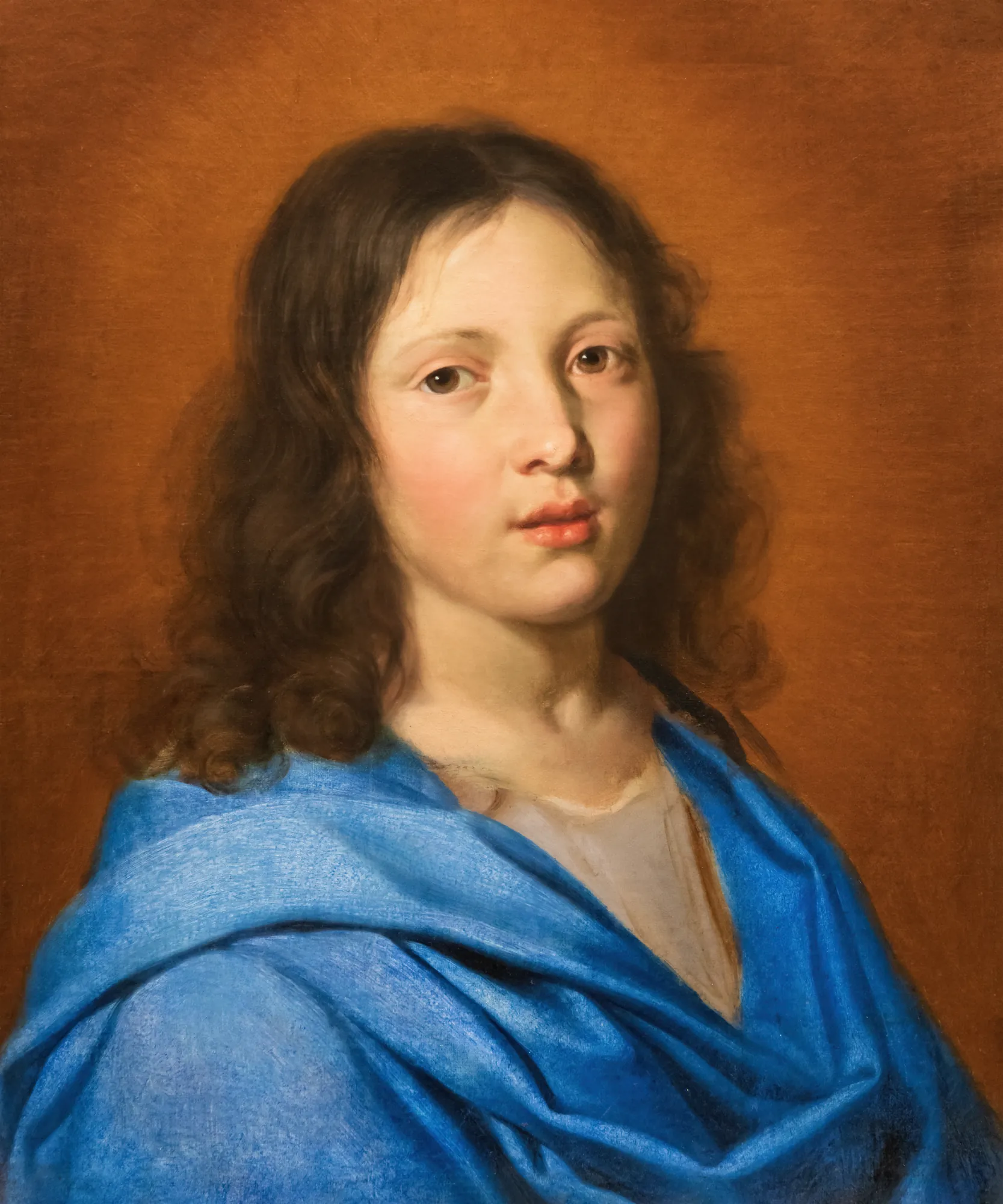 Portrait d'un jeune homme vêtu à l'antique