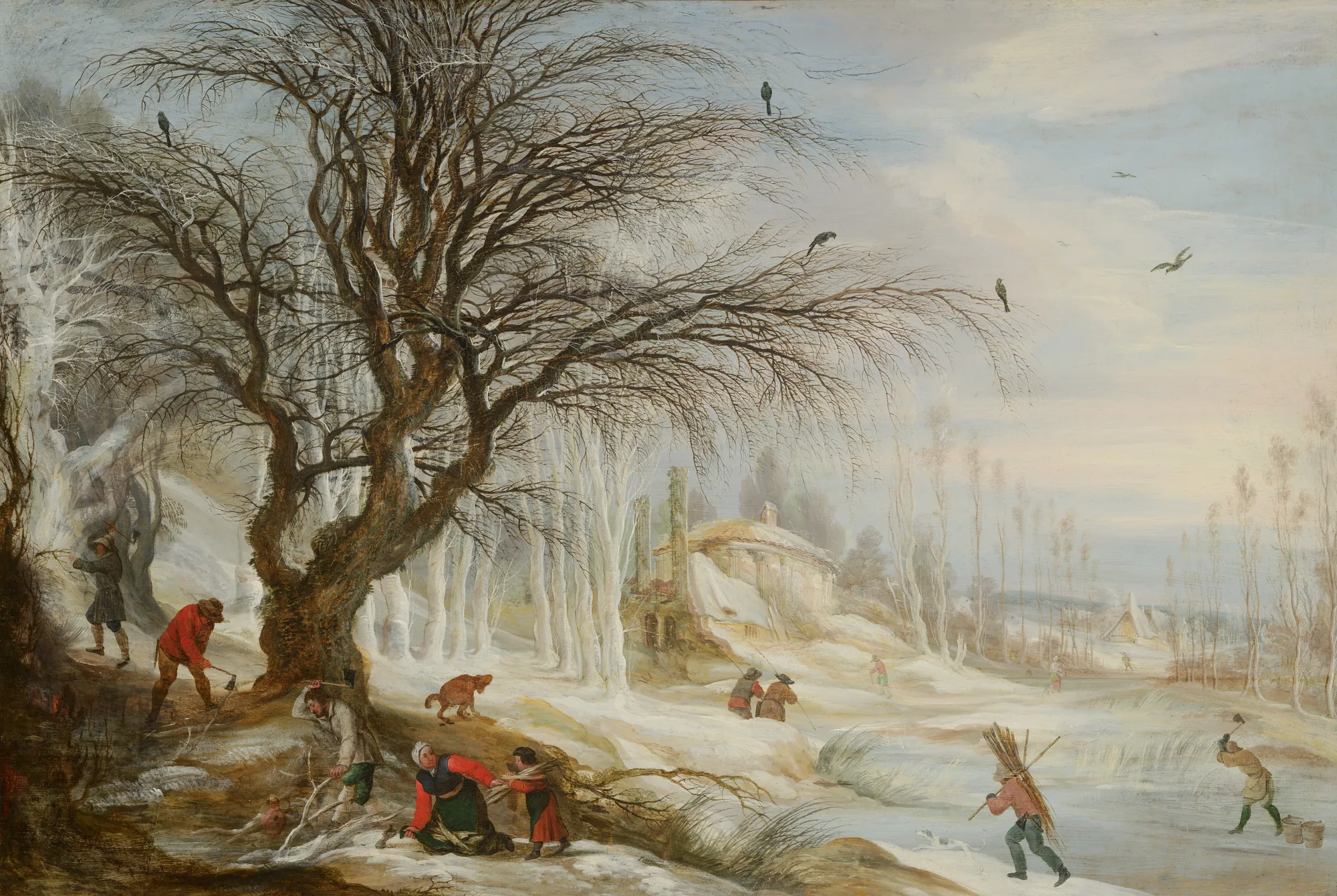 Winter Landscape with Wood Gatherers