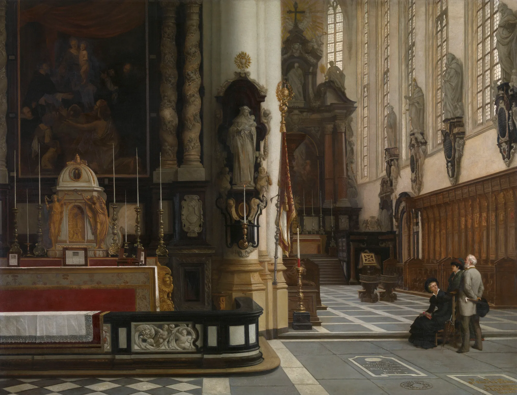 Interior of the Church of Saint Paul in Antwerp