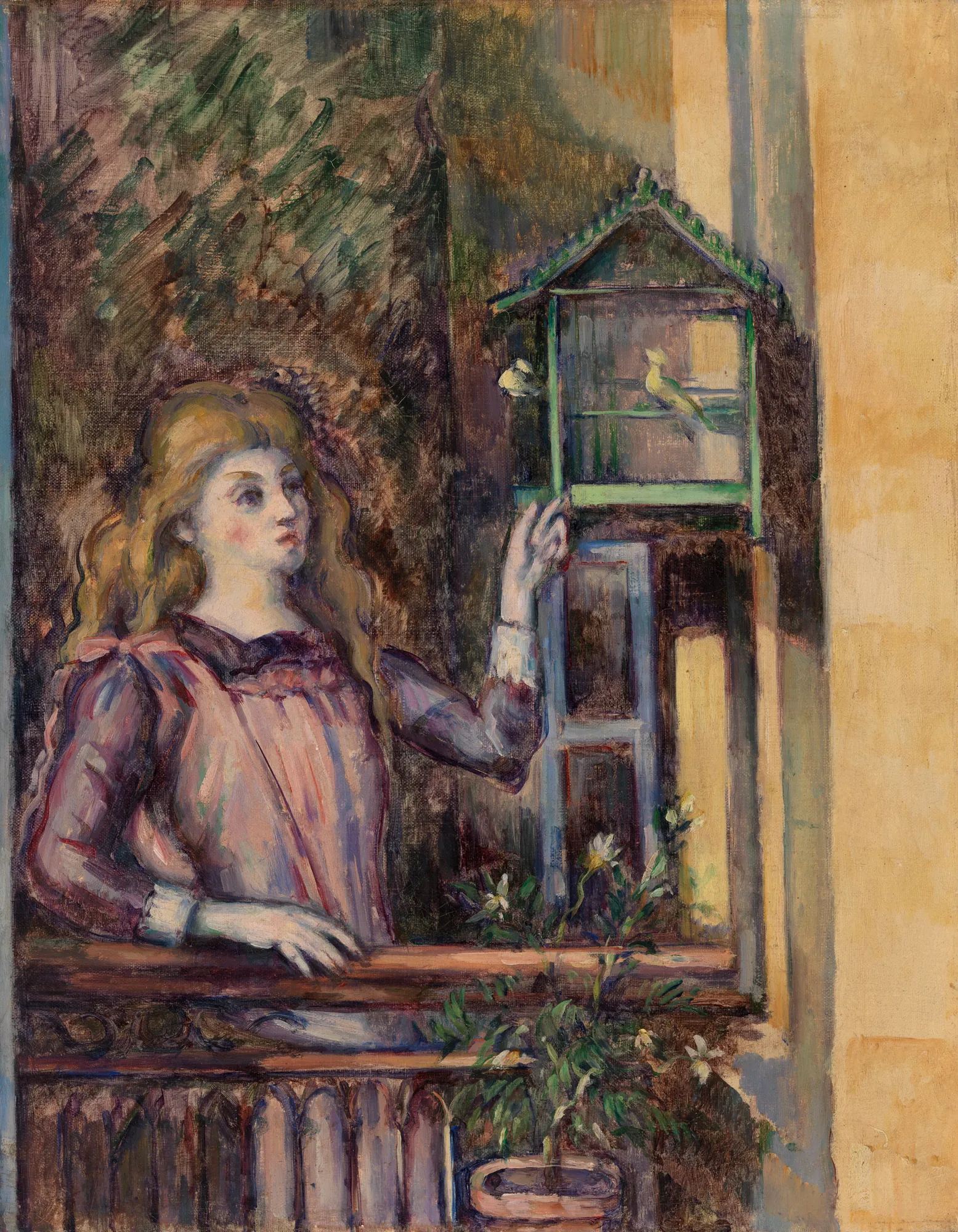 Girl with Birdcage (Jeune fille à la volière)