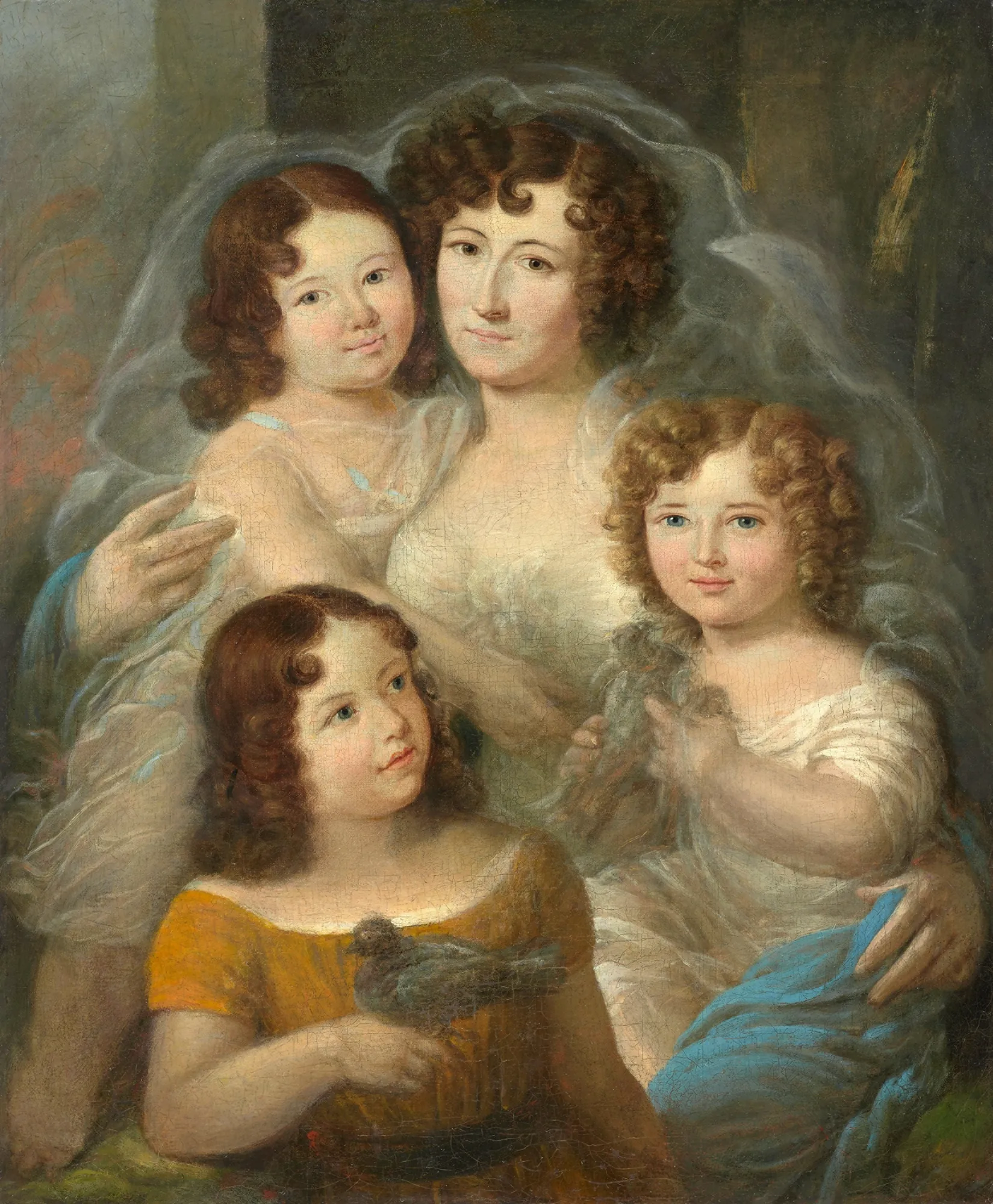 Lady with Girls (Group Portrait)