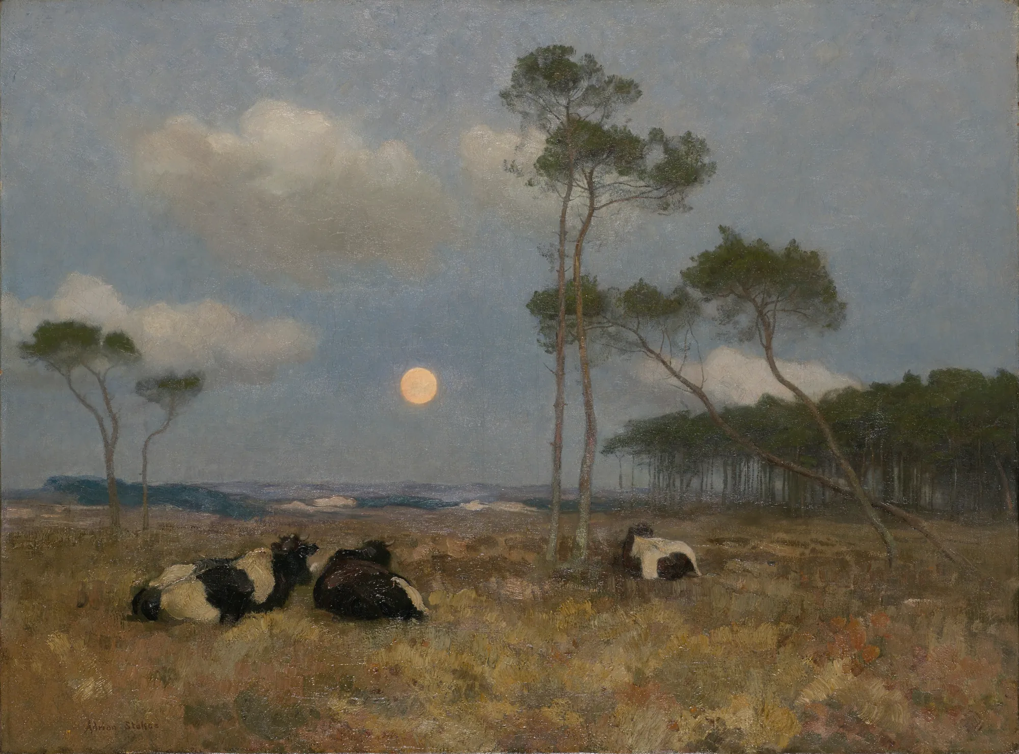 Moonrise on the Zuyderzee