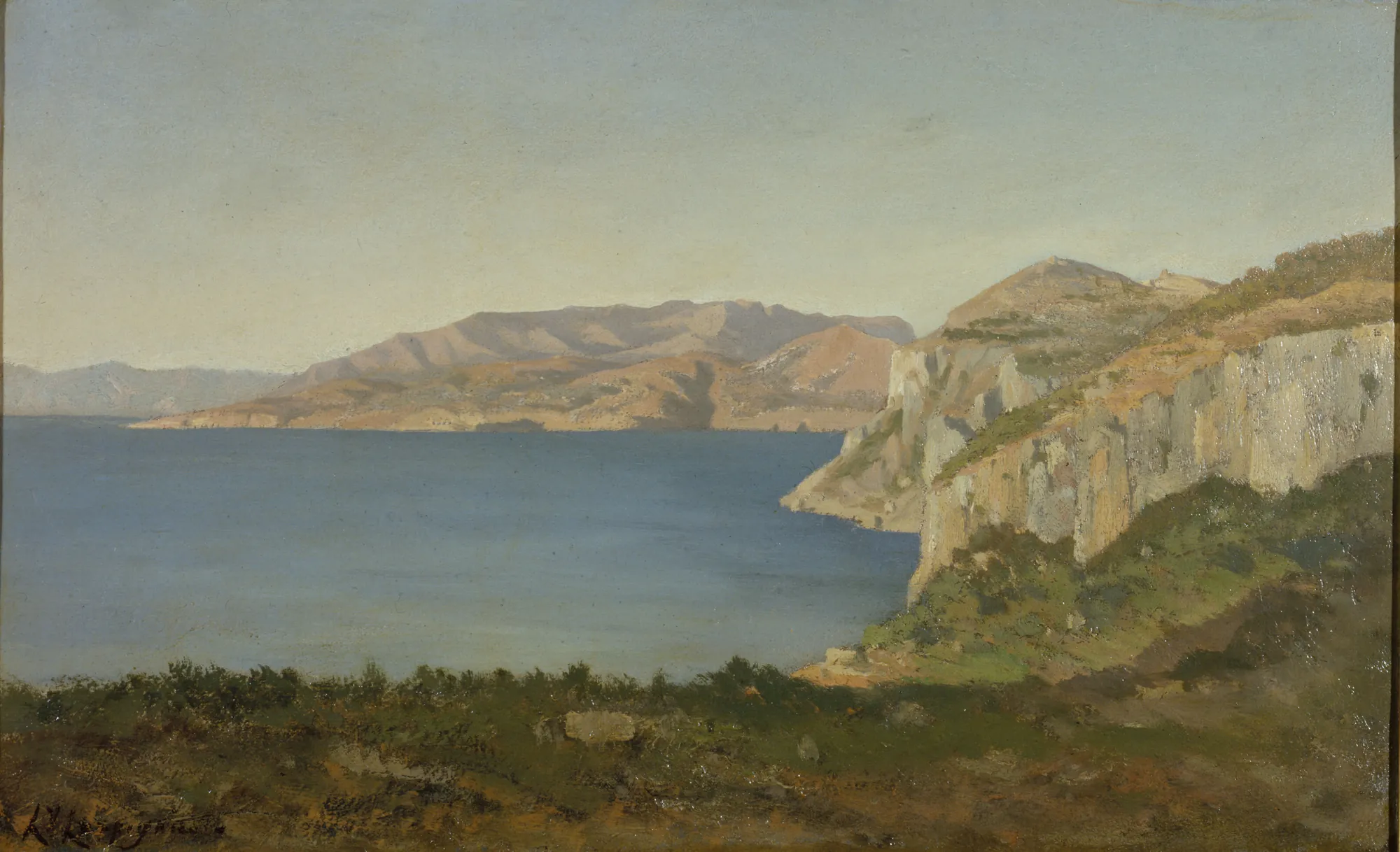 La Côte d'Azur, Baie sur la Méditerranée
