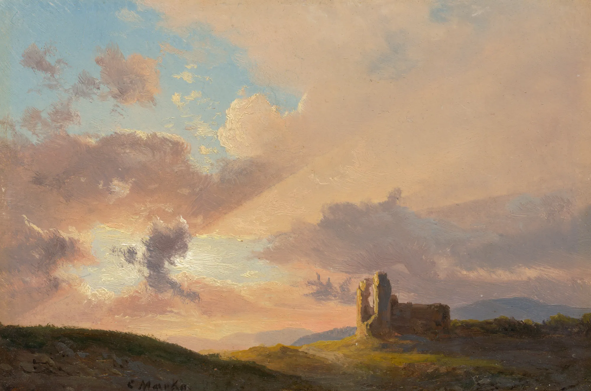 The Ruins at Sunset