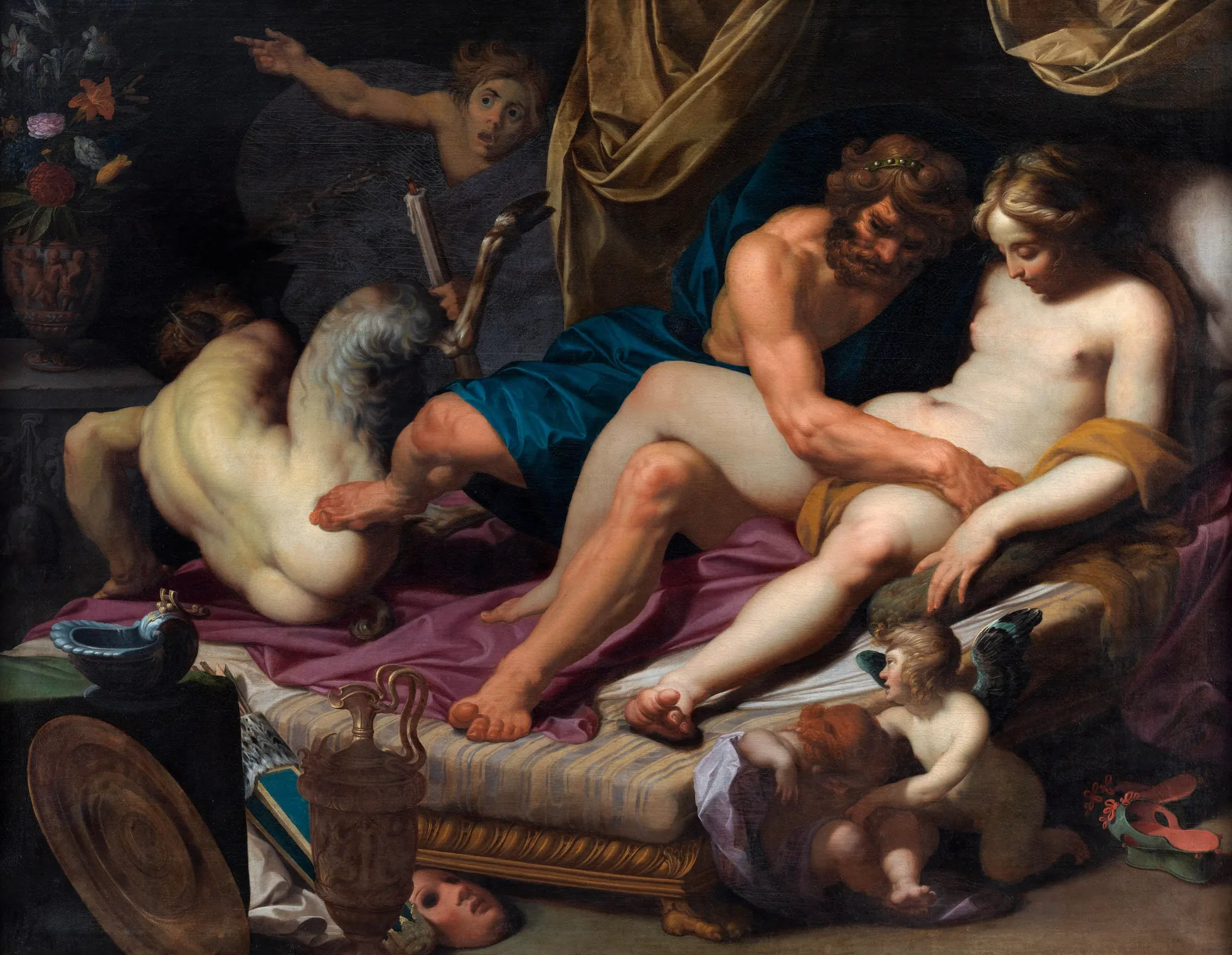 Hercules Kicking Faunus out of Omphale's Bed