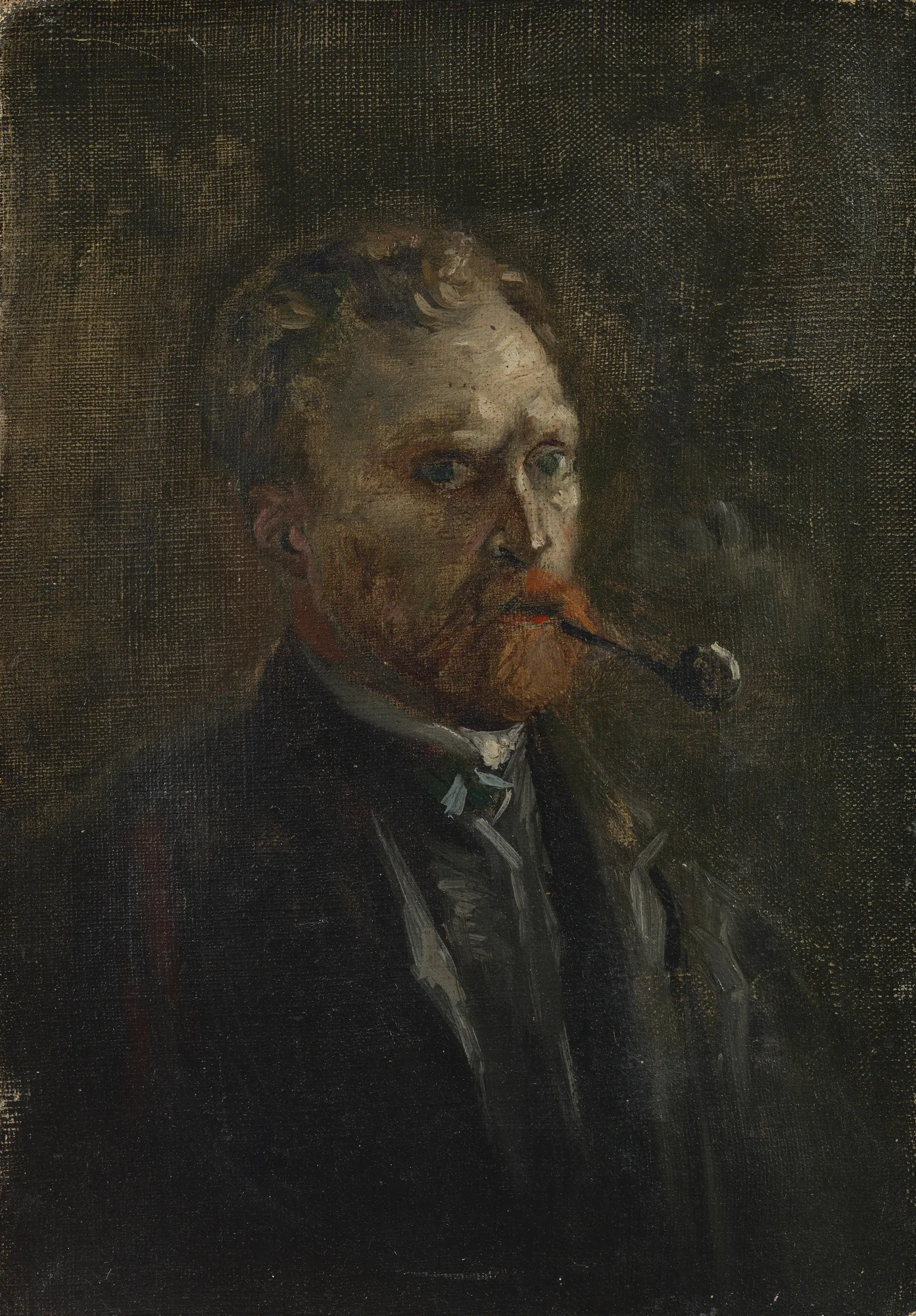 Self-Portrait with Pipe